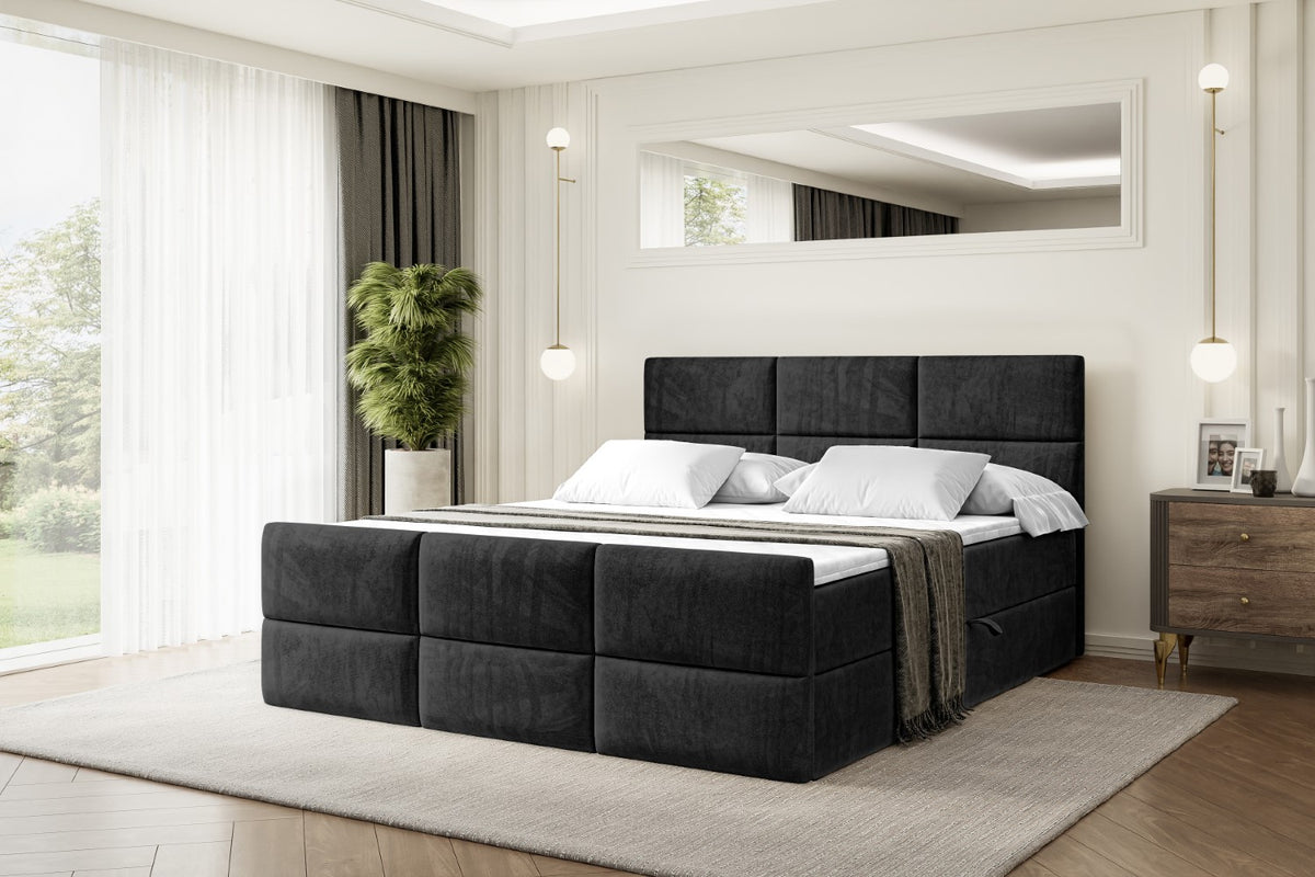 Łóżko boxspring OHIO-Z welur