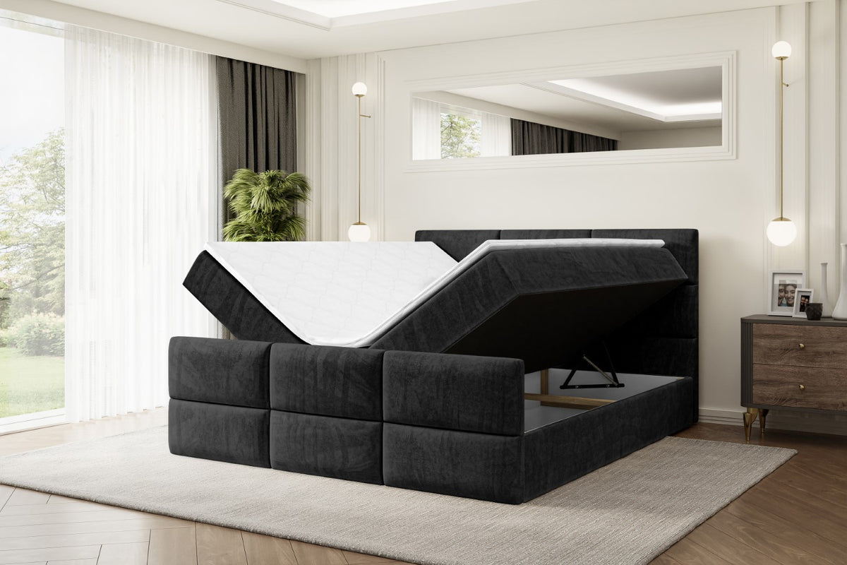 Łóżko boxspring OHIO-Z welur