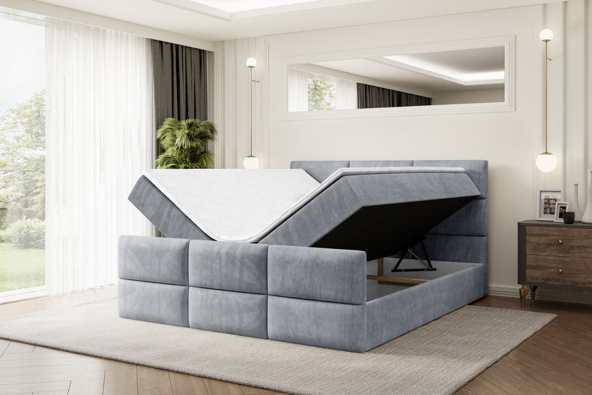 Łóżko boxspring OHIO-Z welur