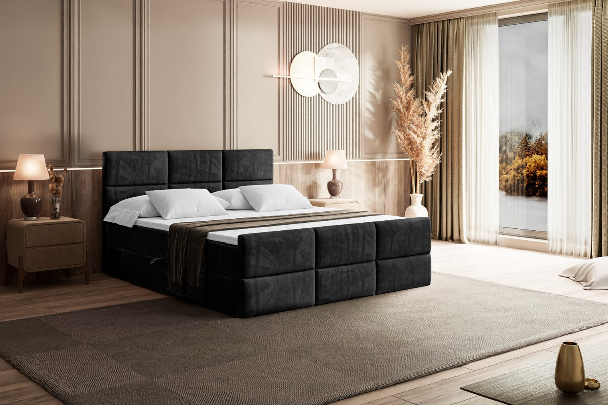 Łóżko boxspring OHIO-Z welur