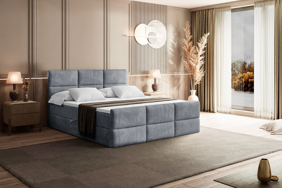 Łóżko boxspring OHIO-Z welur