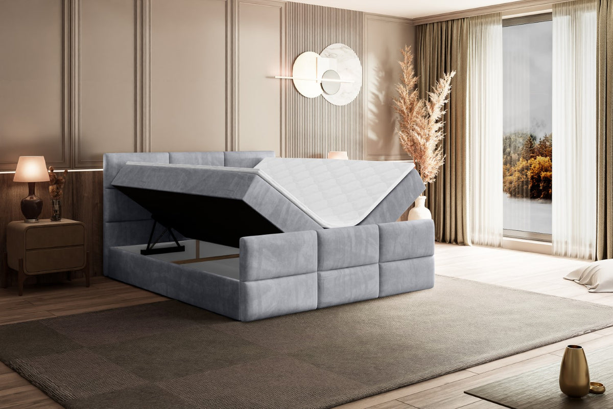 Łóżko boxspring OHIO-Z welur