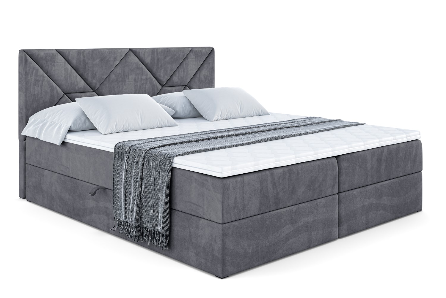 Boxbett BARWA 120x200 cm Dunkelgrau - Casablanca 2315