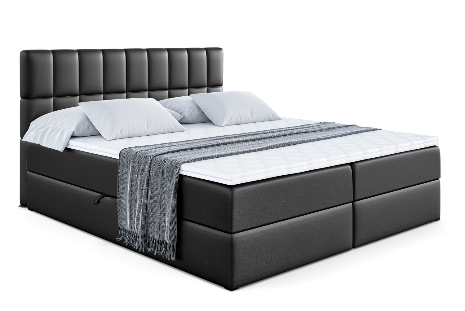 Boxbett MIAMI 120x200 cm Schwarz - Soft 11