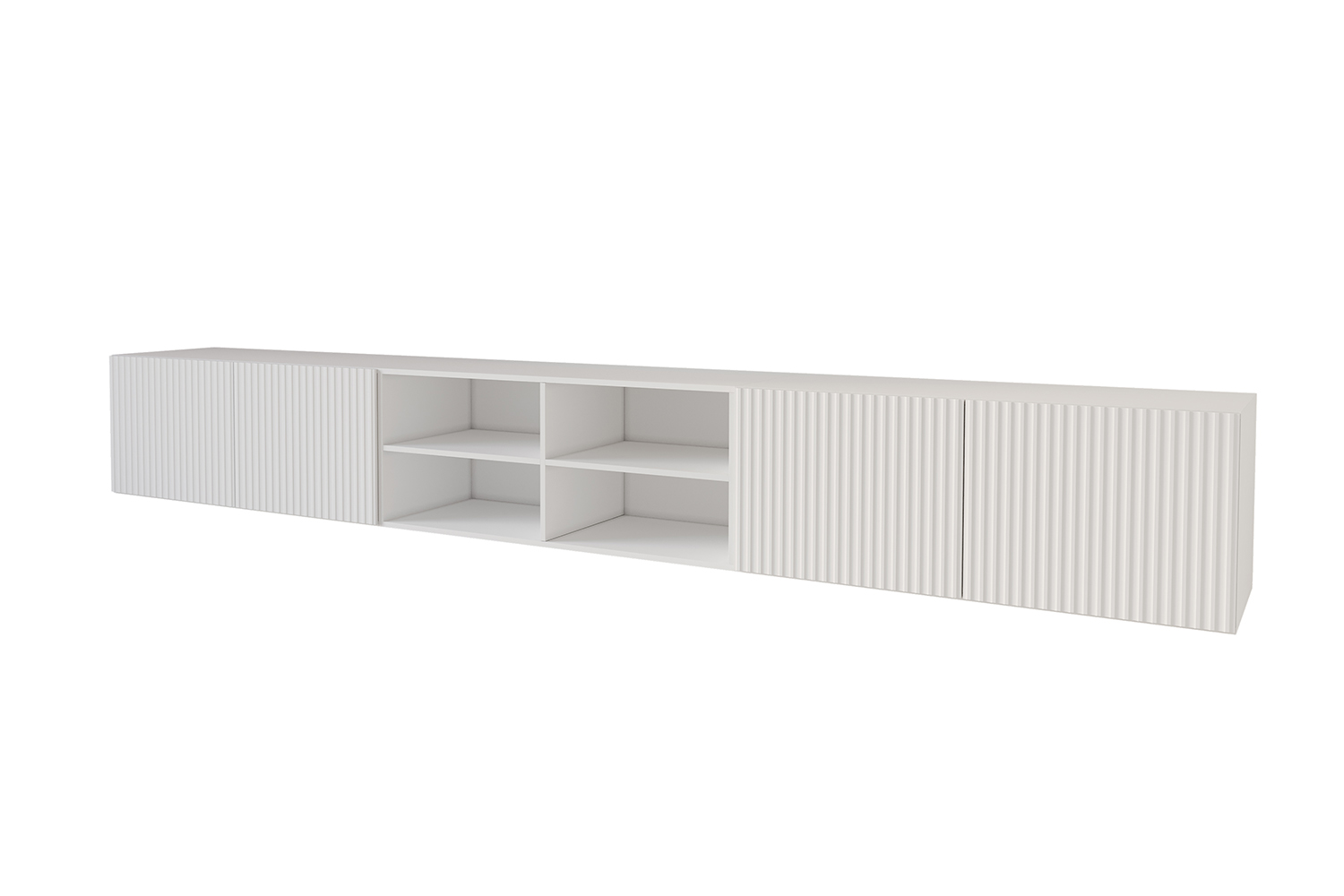 Lowboard NOA 4 offen 3 x 100 cm Weiß