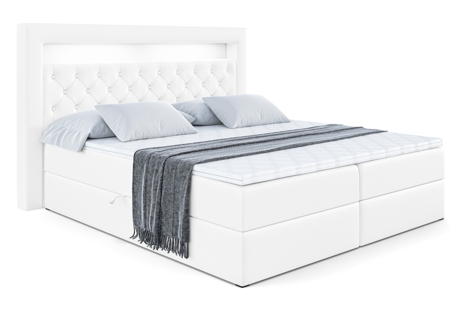 Boxbett NOEL GOLD 120x200 cm Weiß - Soft 17