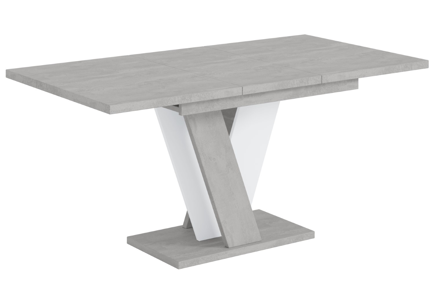 Esstisch INEY Betonoptik K350 / Weiß