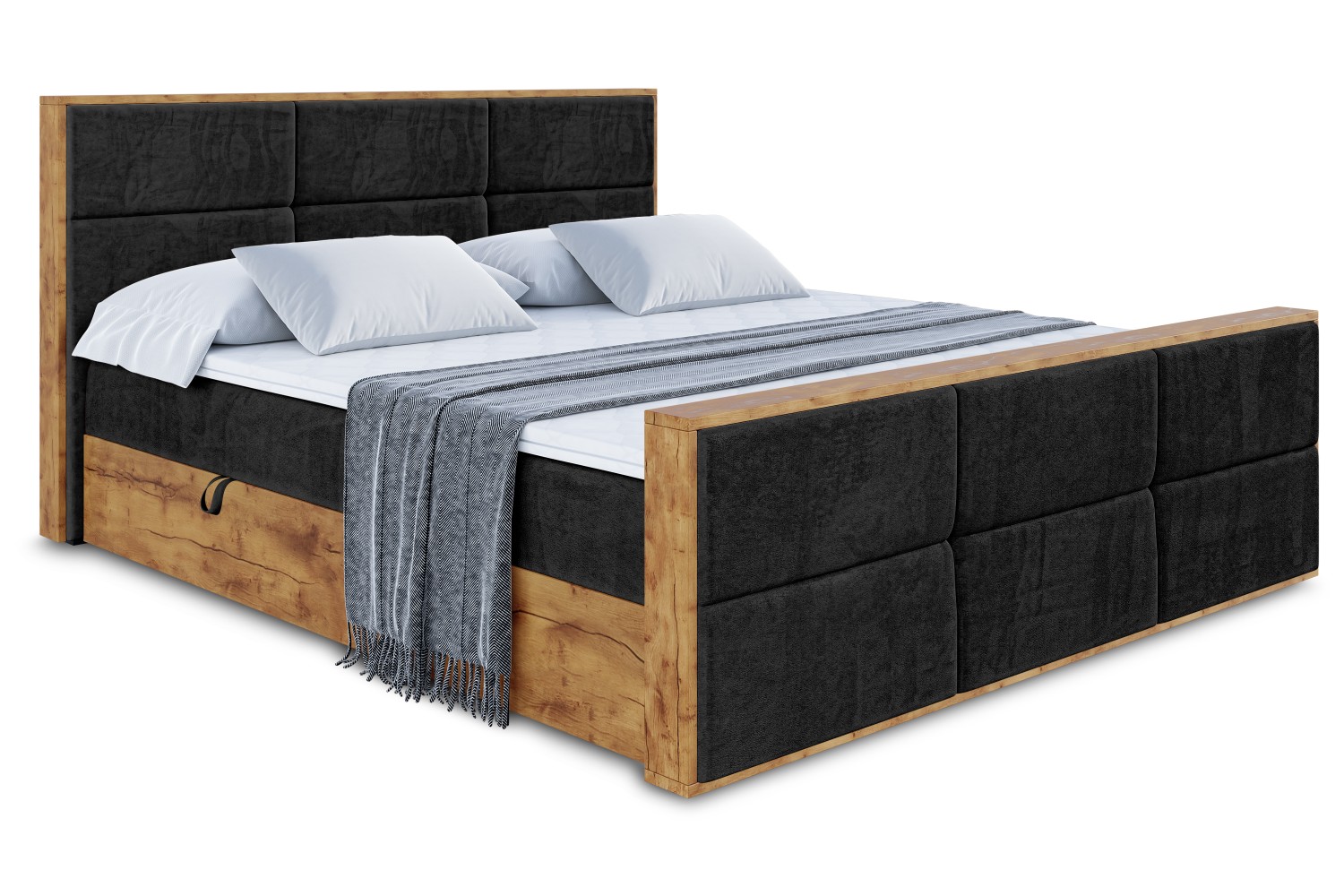 Boxbett LOLLI1-Z 120x200 cm Schwarz - Casablanca 2316
