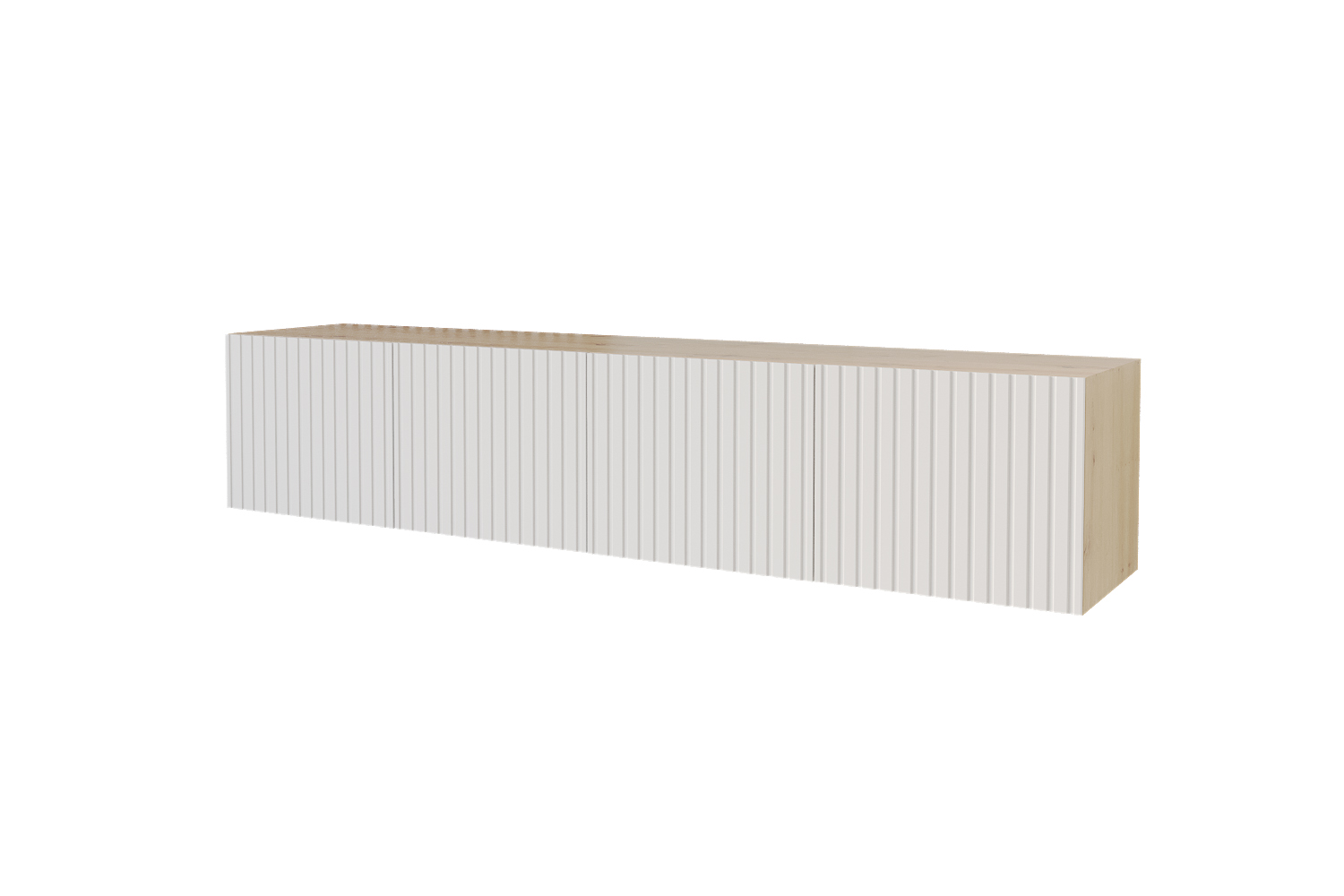 Lowboard KITO 2 x 100 cm Artisan und Weiß