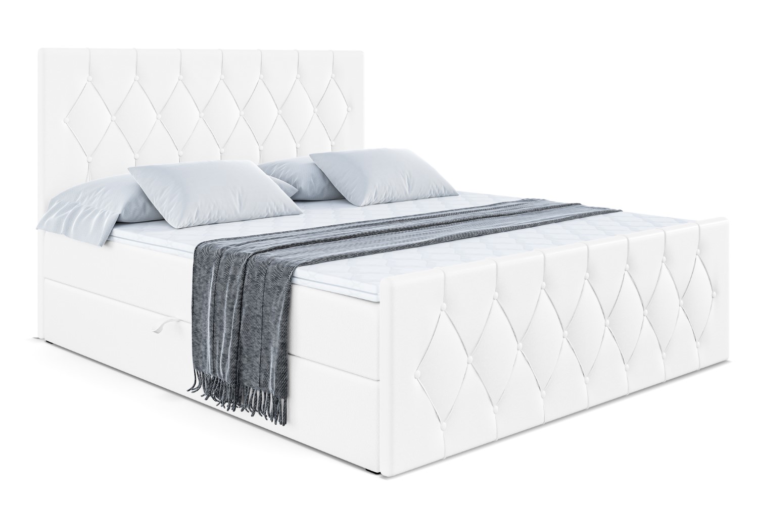 Boxbett VELANTO 120x200 cm Grau - Casablanca 2314