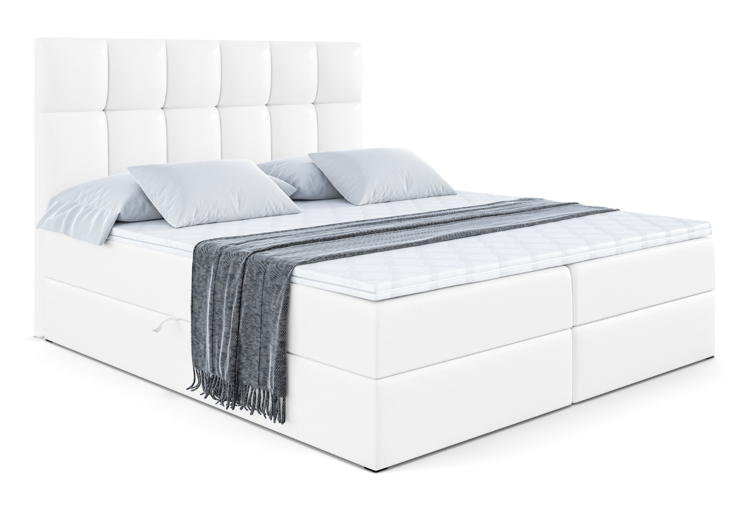 Boxbett RICAR 120x200 cm Weiß - Soft 17