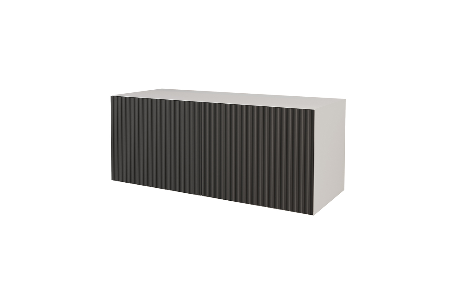 Lowboard NOA 100 cm Weiß und Schwarz