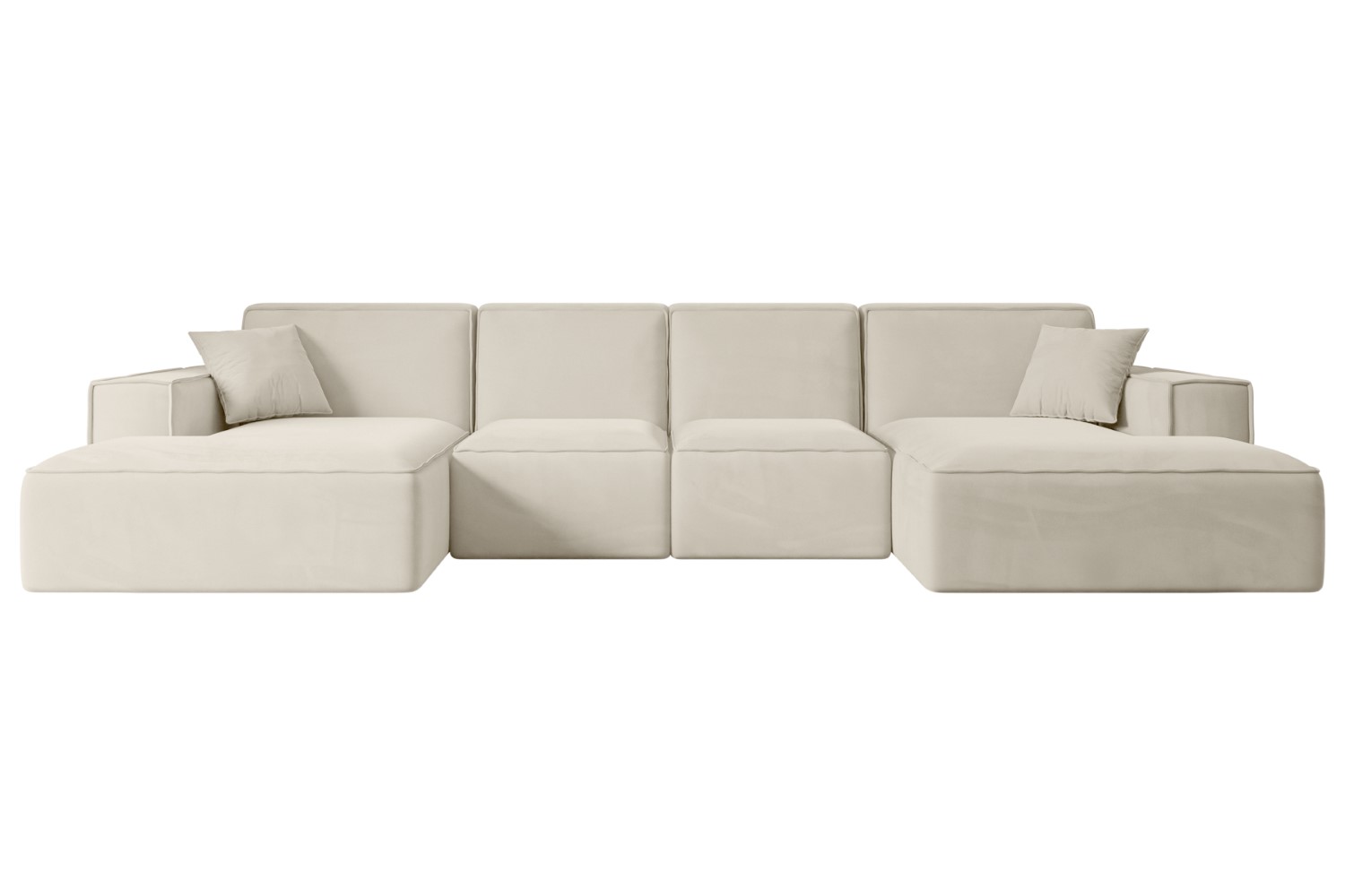 Wohnlandschaft SERRA-U Beige - Paros 01