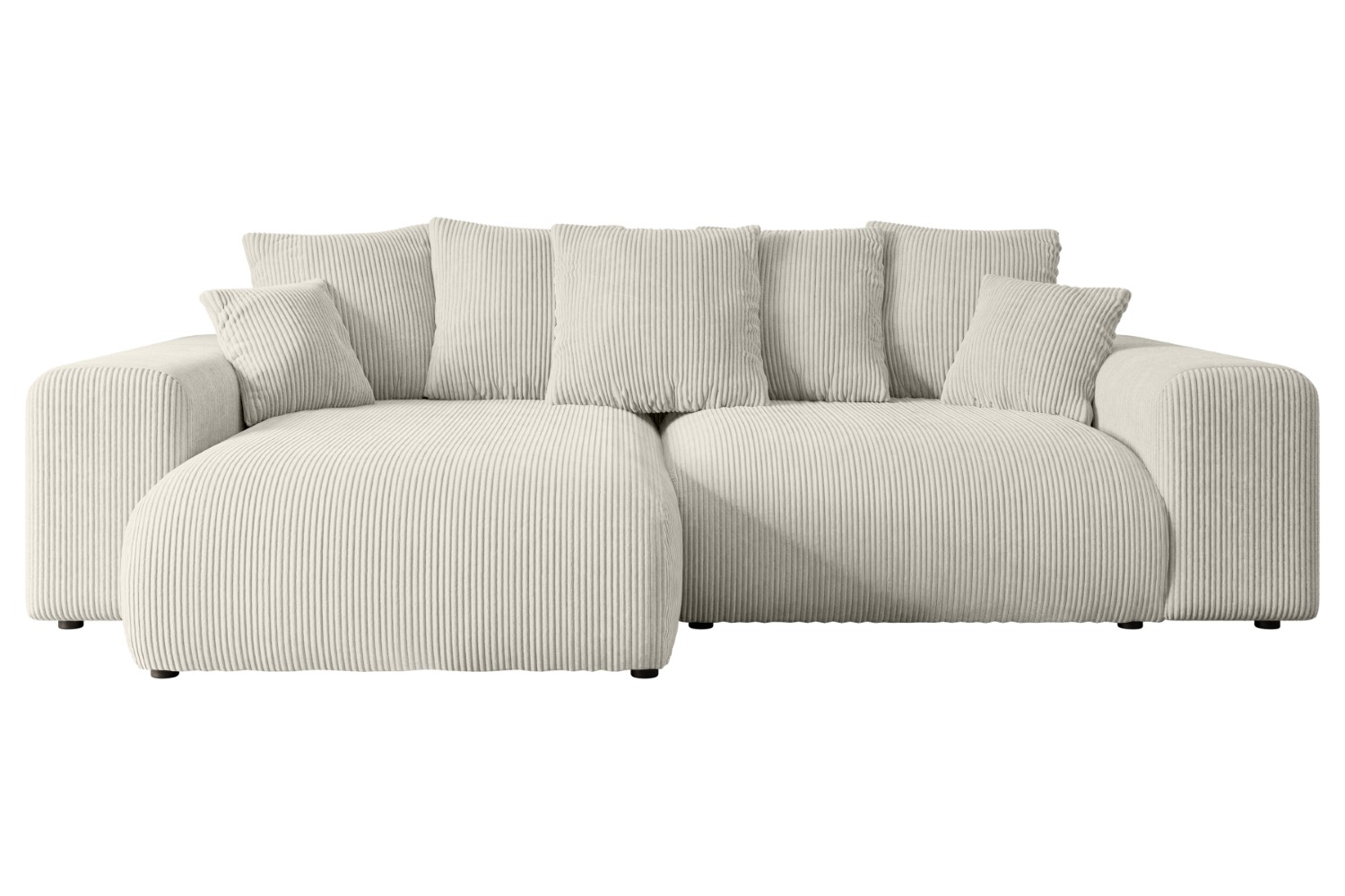 Ecksofa ESKAR-L Cremeweiß - Poso 100