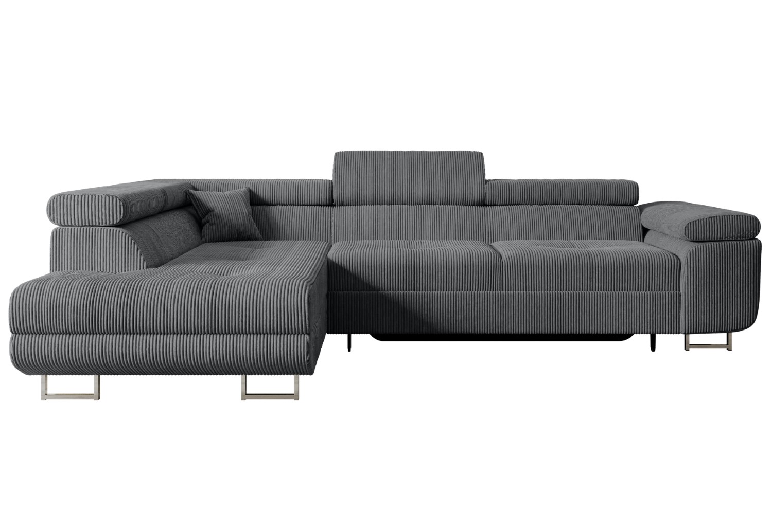 Ecksofa GUSA-L Dunkelgrau - Poso 115