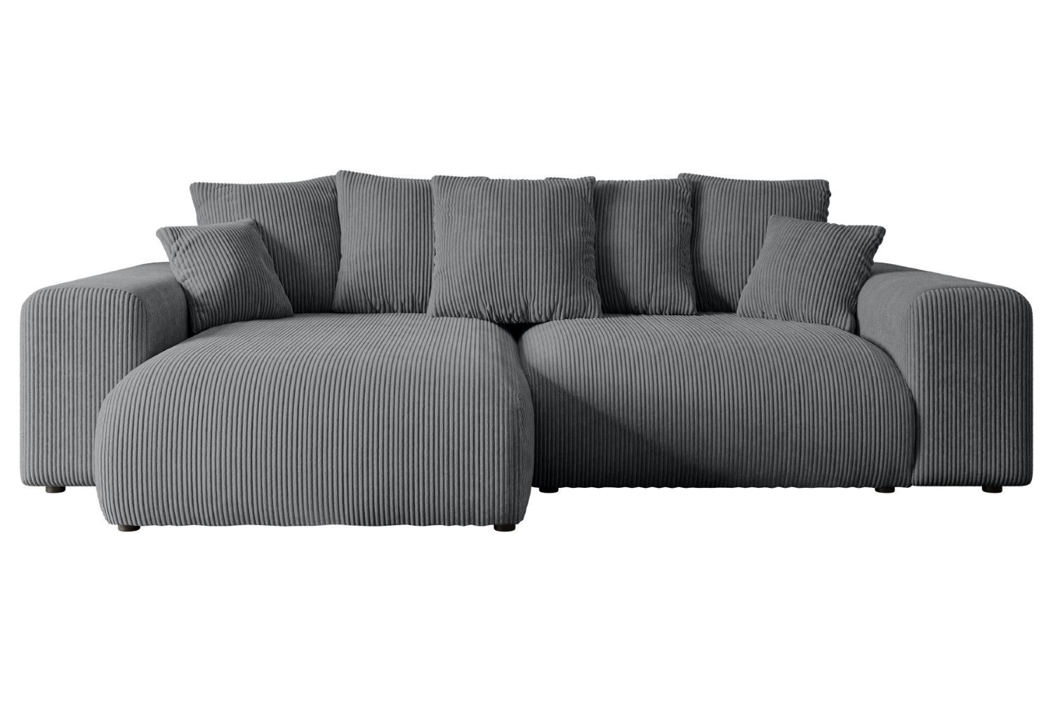 Ecksofa ESKAR-L Dunkelgrau - Poso 115