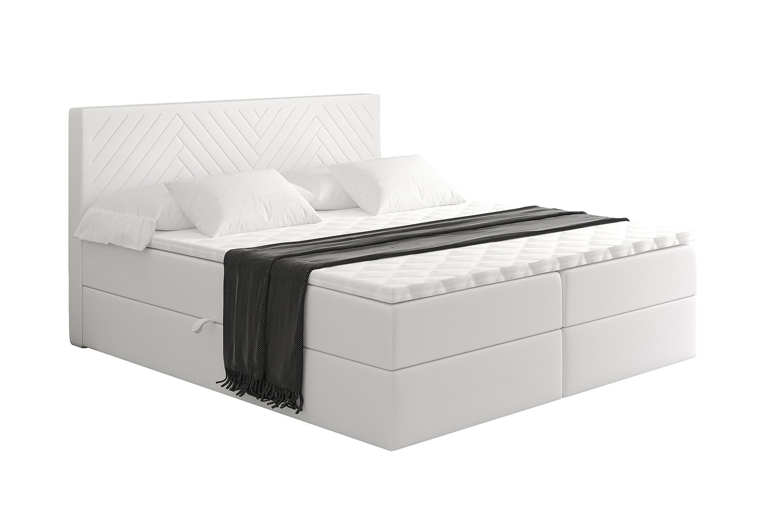 Boxbett VEXA 120x200 cm Weiß - Soft 17