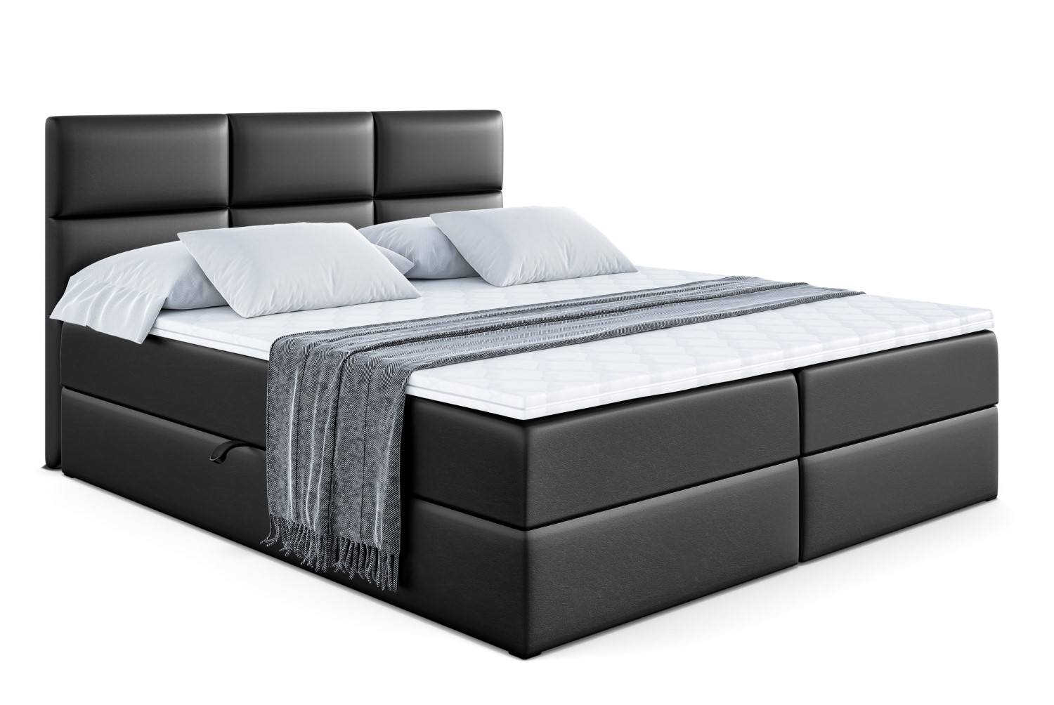 Boxbett OHIO 120x200 cm Schwarz - Soft 11