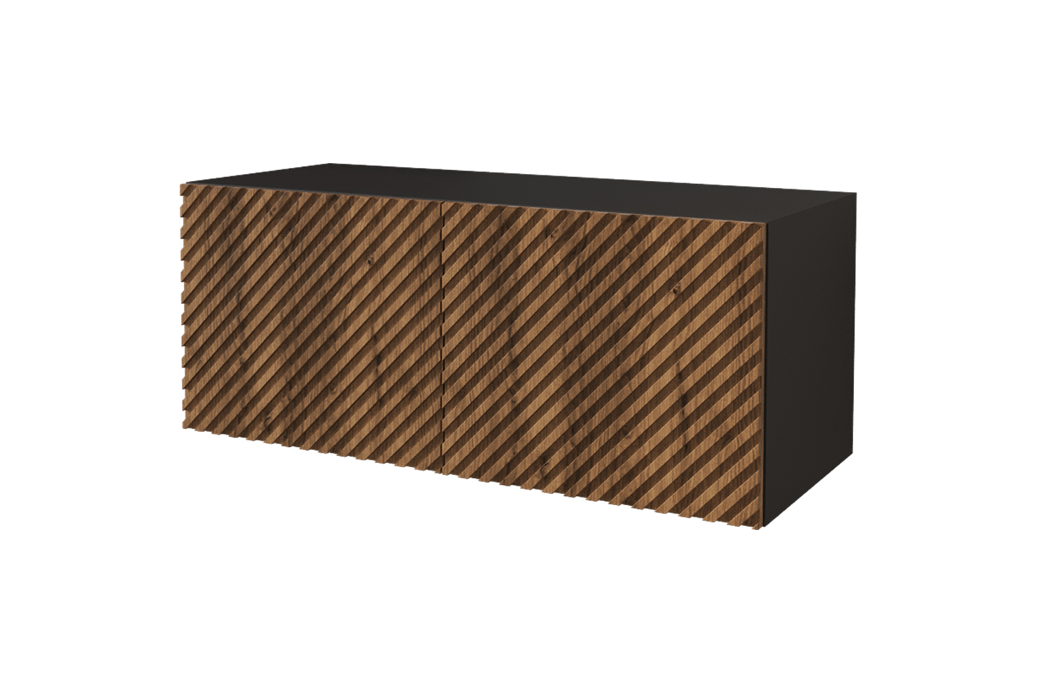 Lowboard ZENO 100 cm Schwarz und Katania