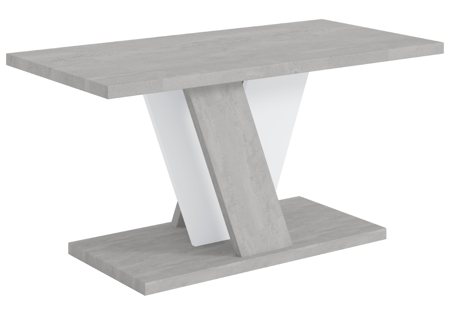 Couchtische INEY Betonoptik K350 / Weiß