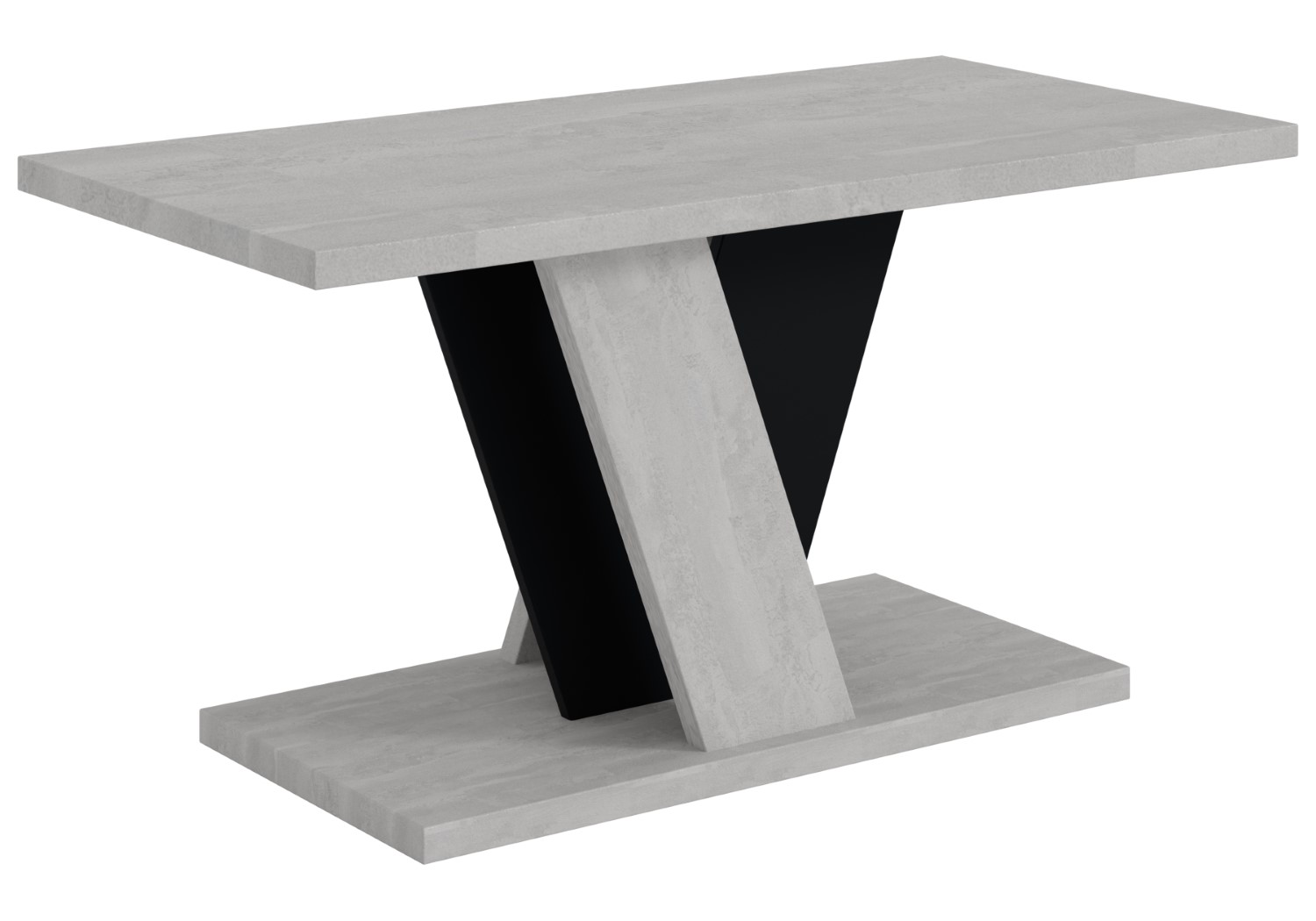 Couchtische INEY Betonoptik K350 / Schwarz