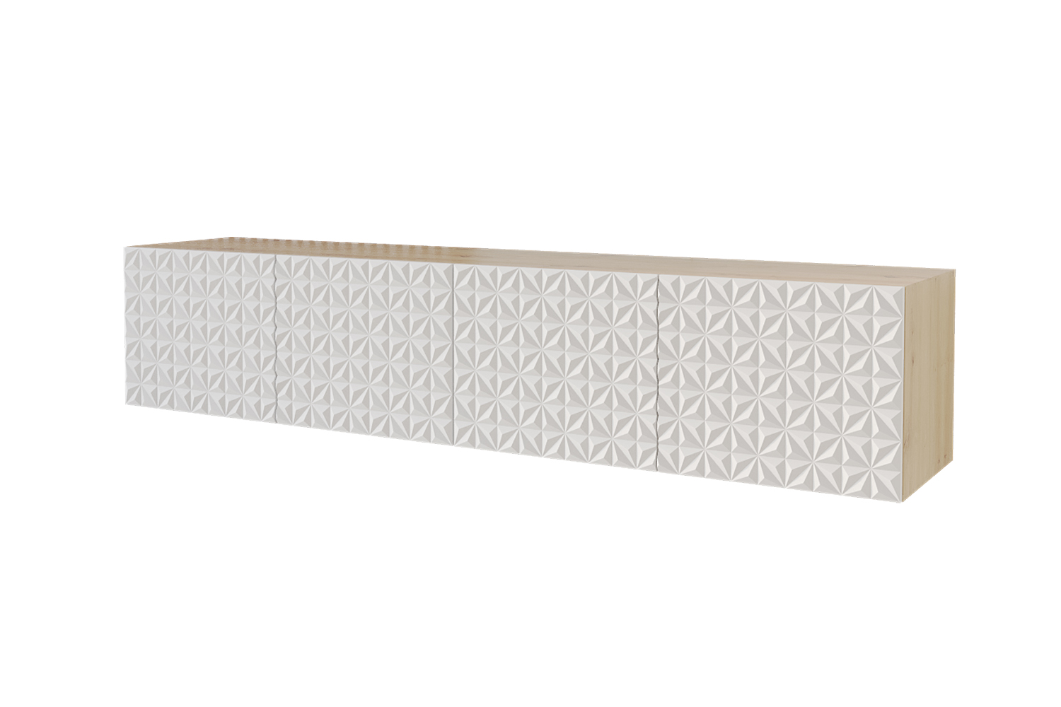 Lowboard VIRA 2 x 100 cm Artisan und Weiß