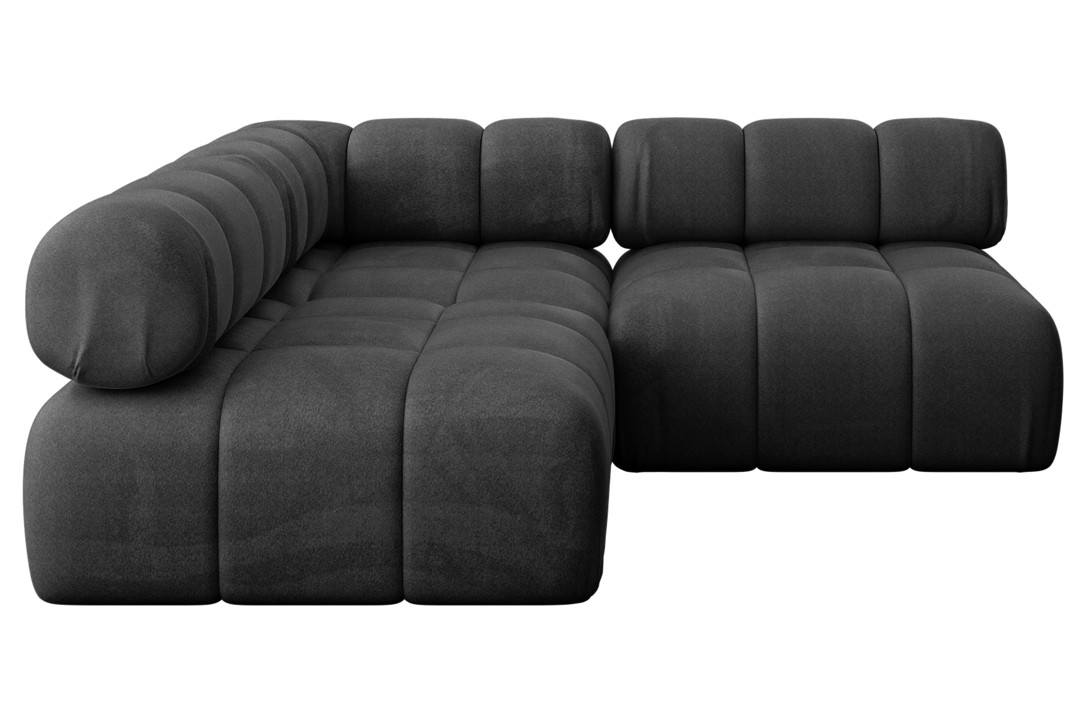 Ecksofa Samaro-L1 Schwarz - Monolith 95