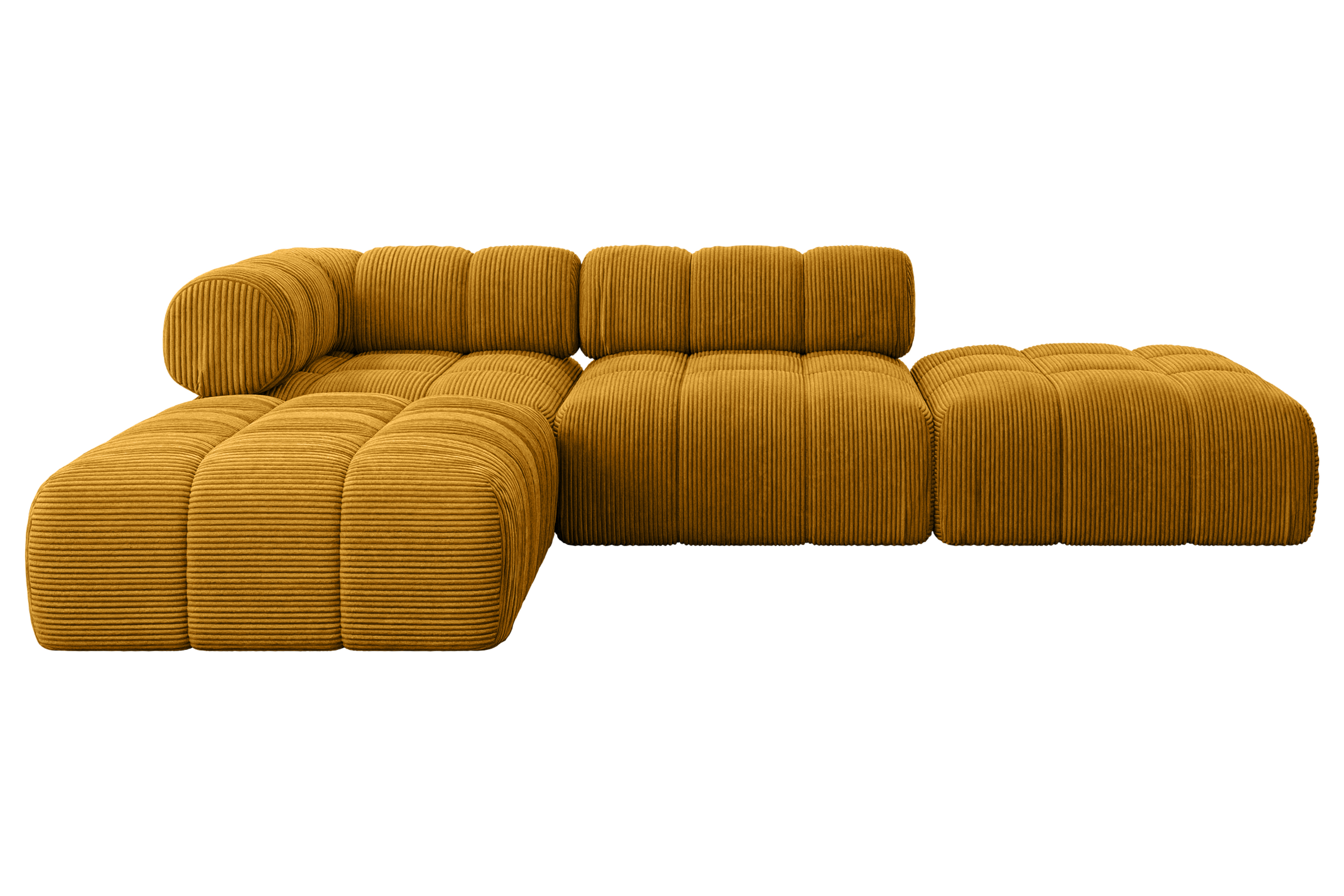 Ecksofa Kerru-L1 Senfgelb - Poso 42