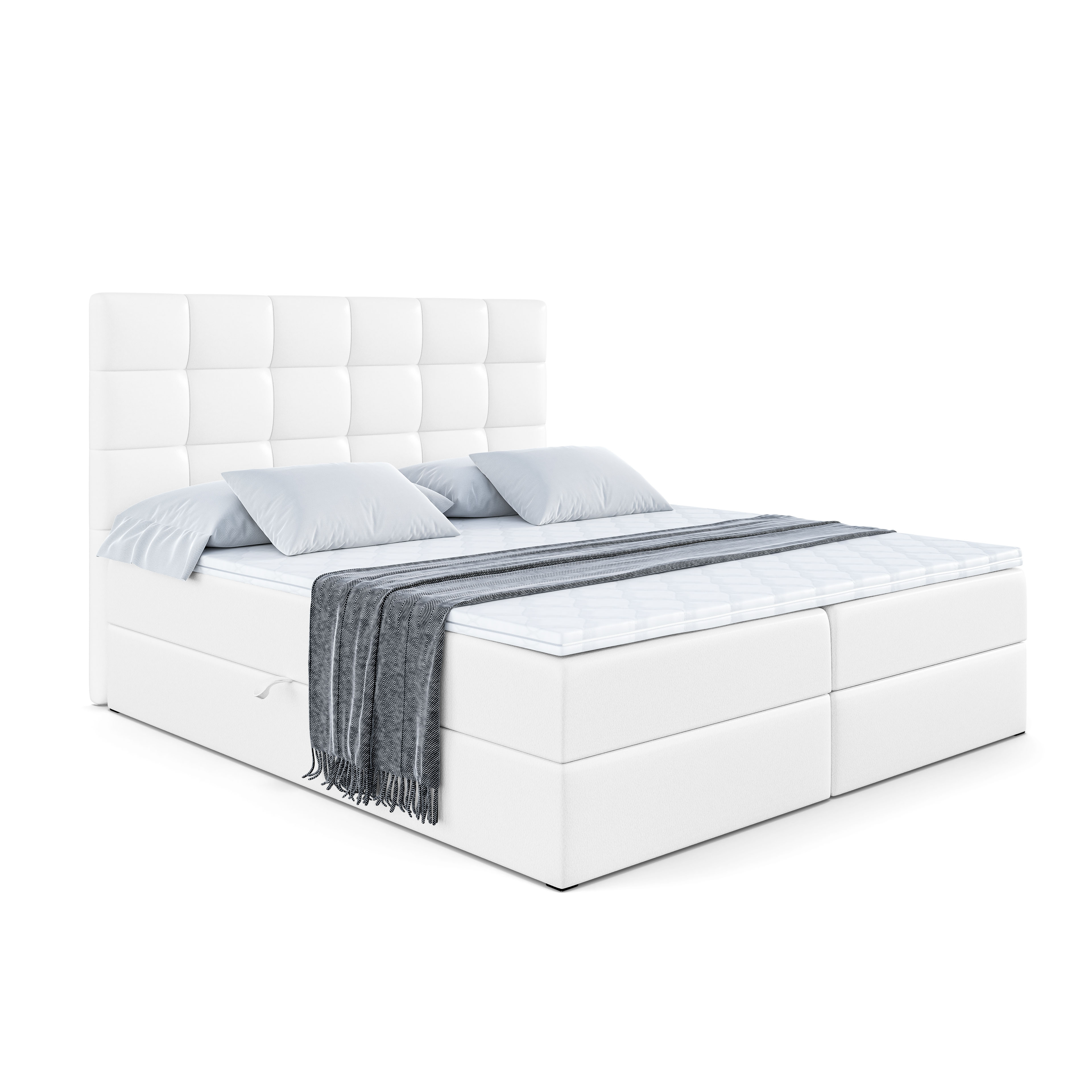 Boxbett BRUGO 120x200 cm Weiß - Soft 17