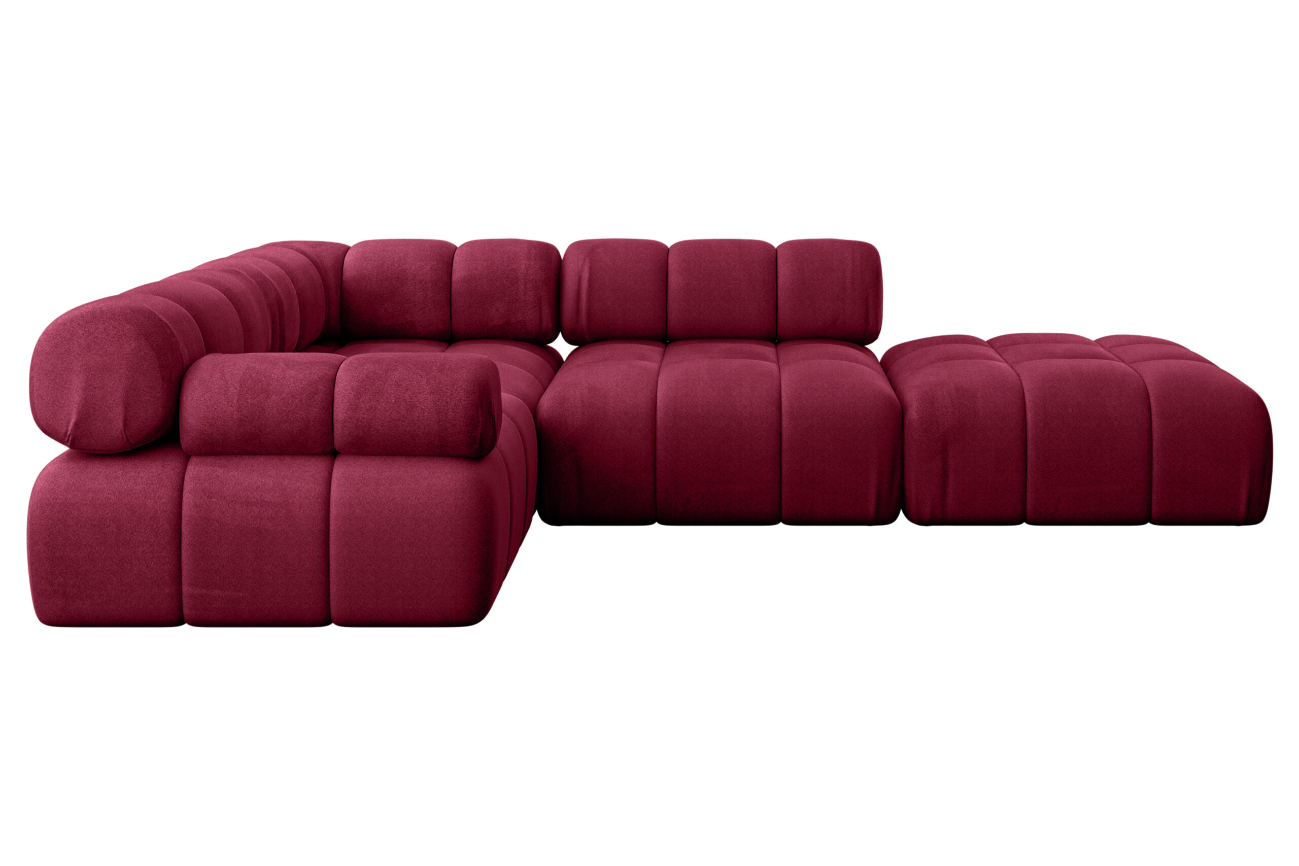 Ecksofa Felto-L1 Bordeauxrot - Monolith 59