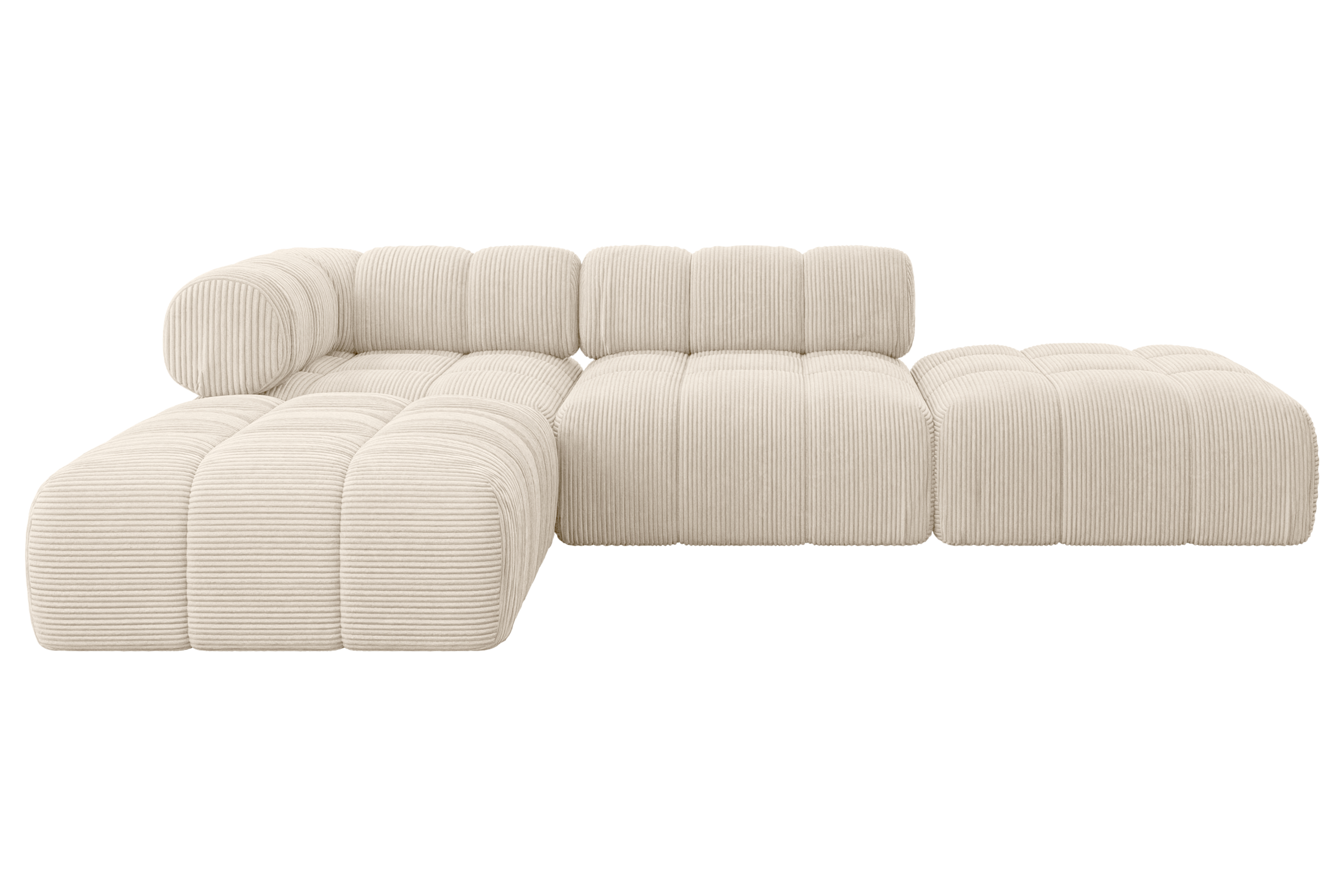 Ecksofa Kerru-L1 Beige - Poso 105
