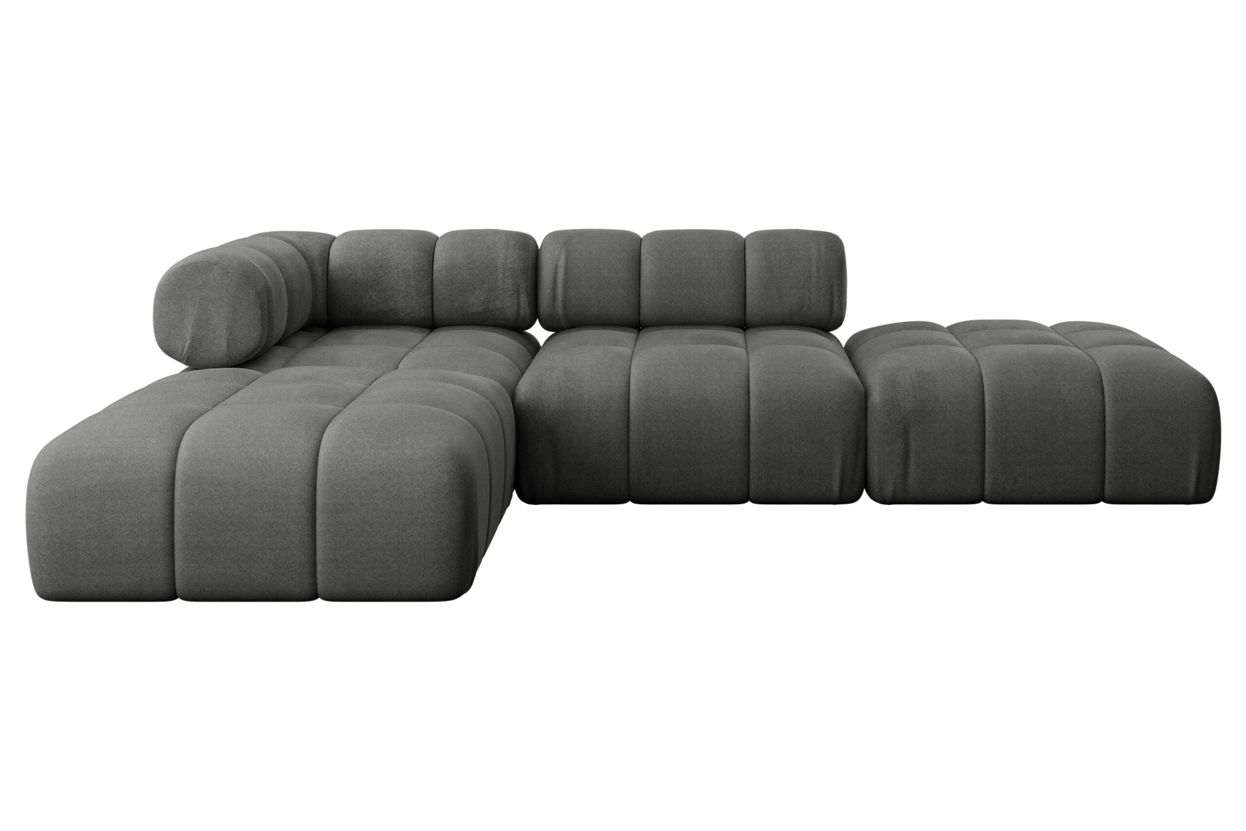 Ecksofa Kerru-L1 Dunkelgrau - Monolith 92