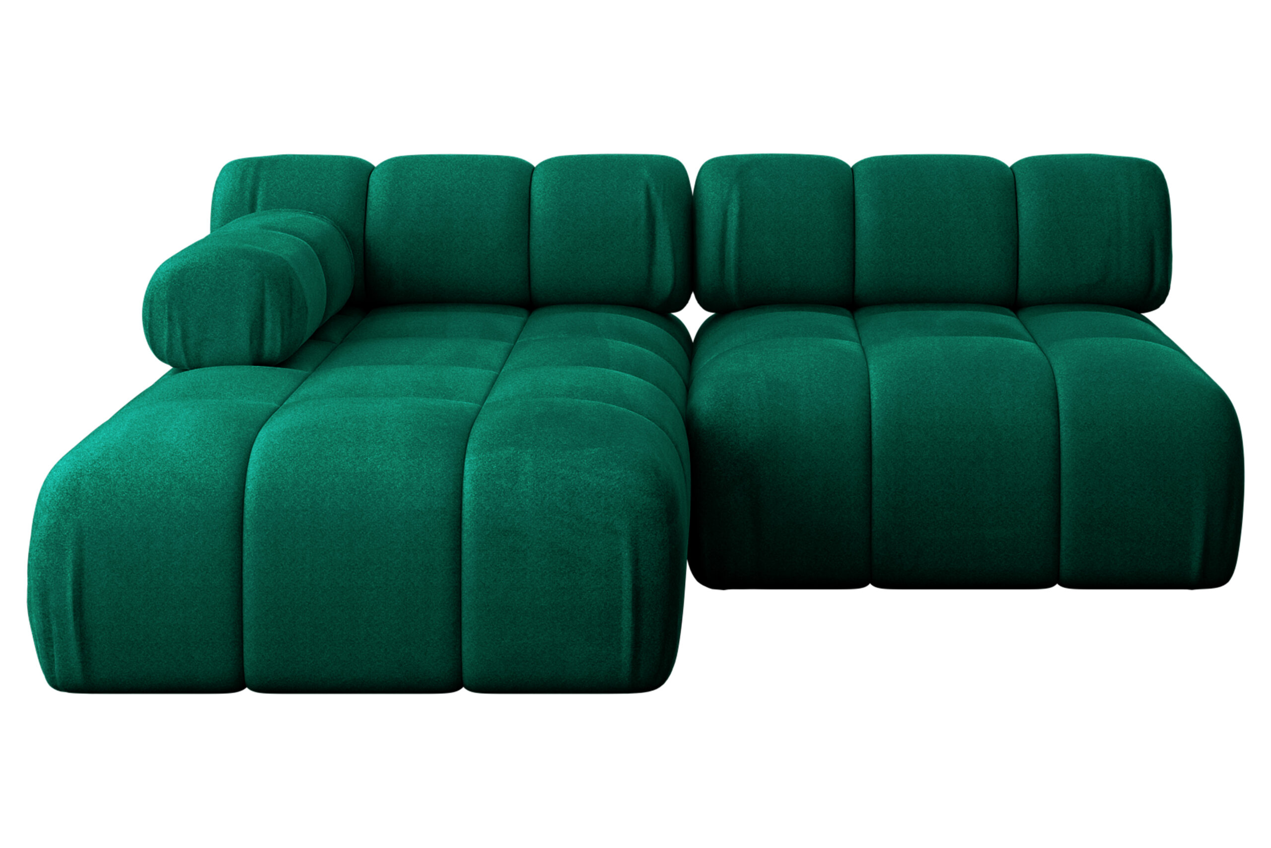 Ecksofa Razon-L1 Dunkelgrün - Monolith 37