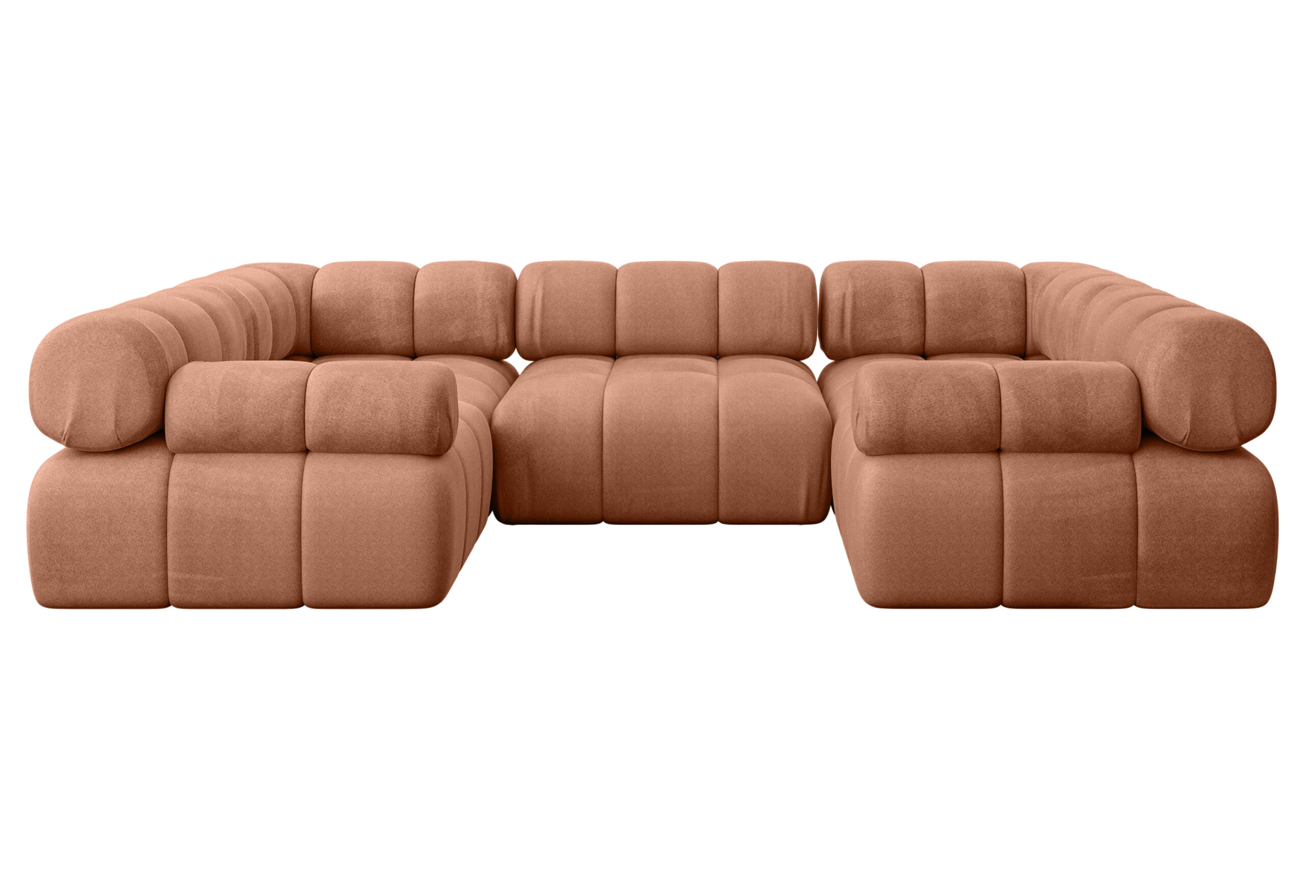Wohnlandschaft Birno-U1 Apricot - Monolith 61