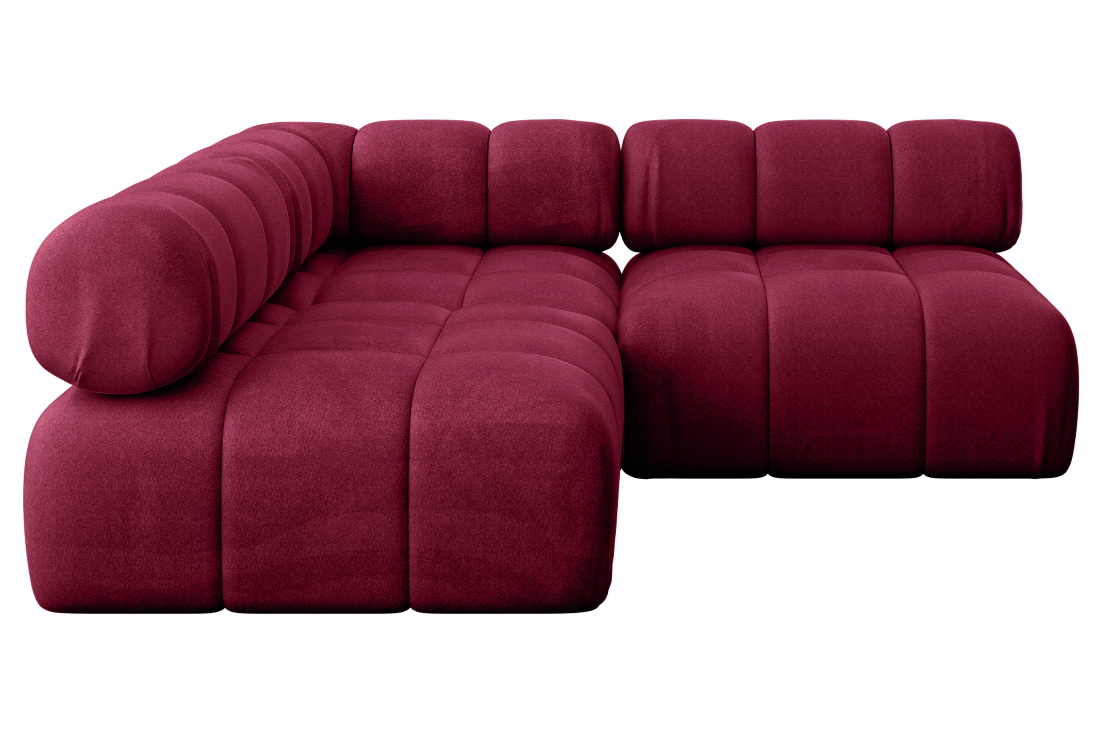 Ecksofa Samaro-L1 Bordeauxrot - Monolith 59