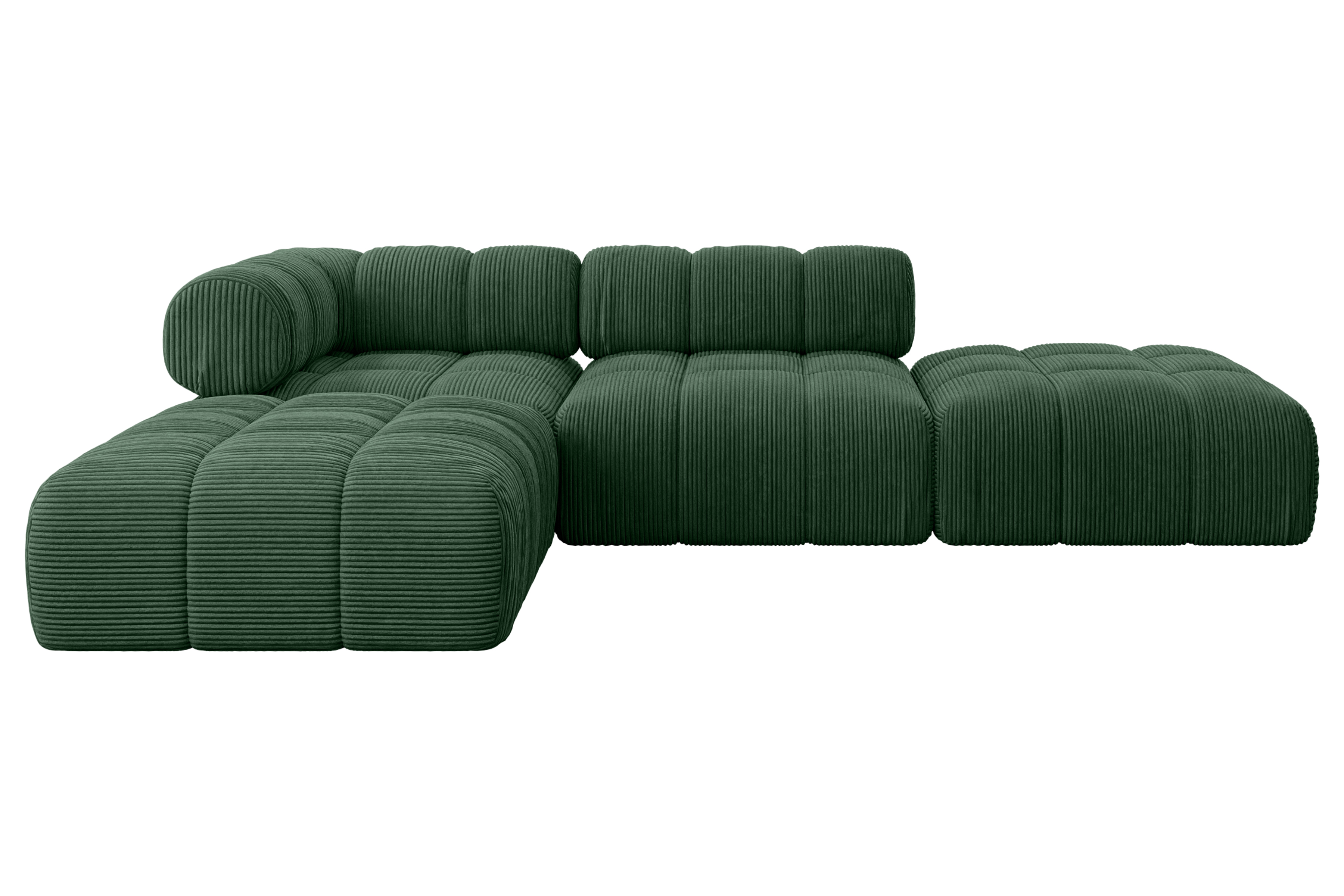Ecksofa Kerru-L1 Grün - Poso 14