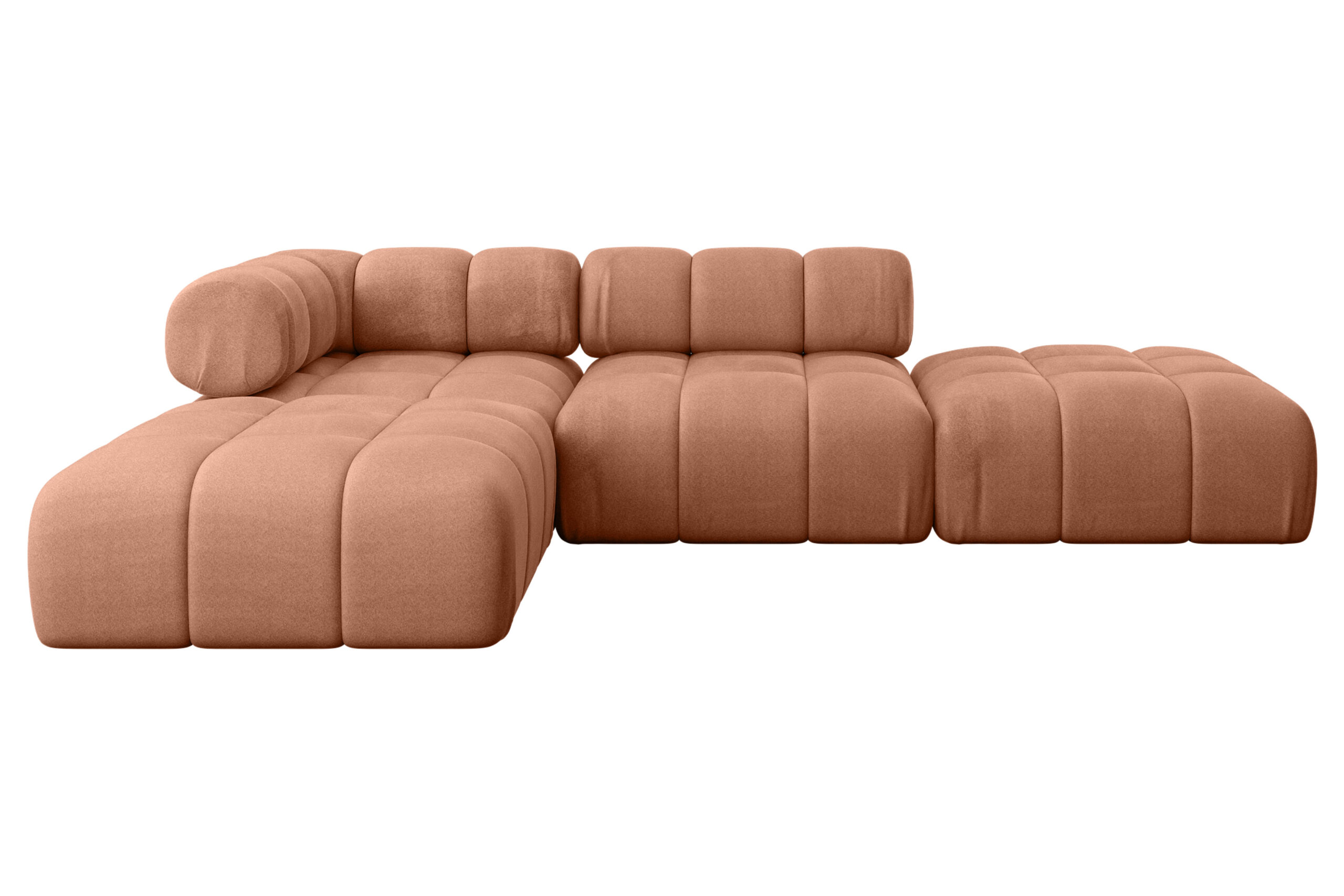 Ecksofa Kerru-L1 Apricot - Monolith 61