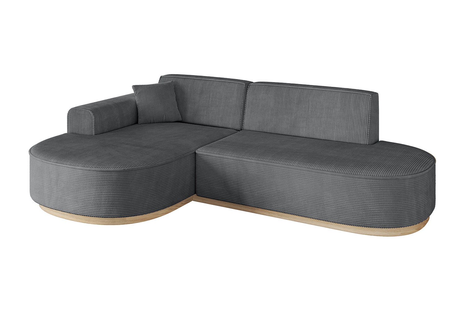 Ecksofa MARI-L1-v1 Dunkelgrau - Poso 115