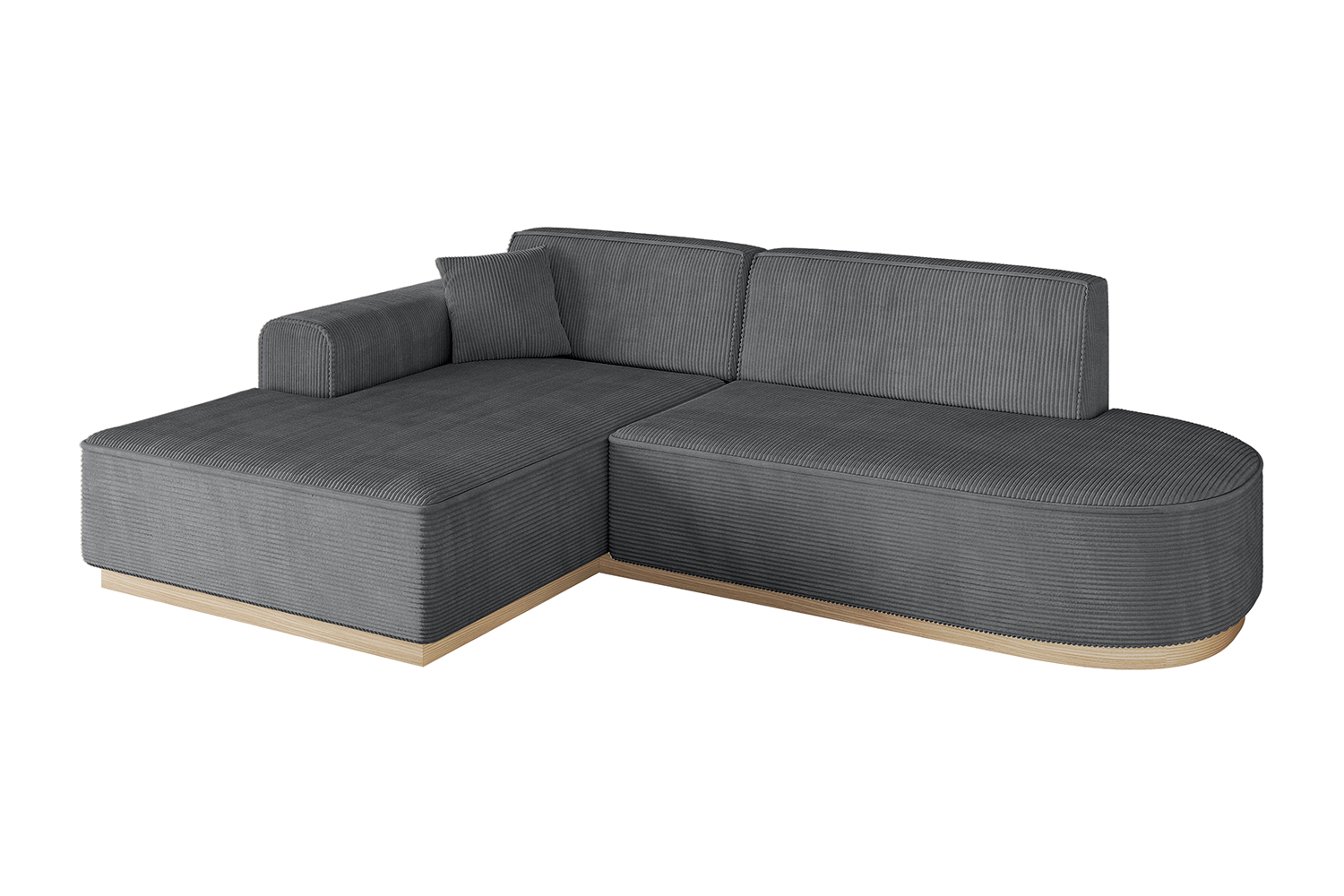 Ecksofa IREA-L1 Dunkelgrau - Poso 115