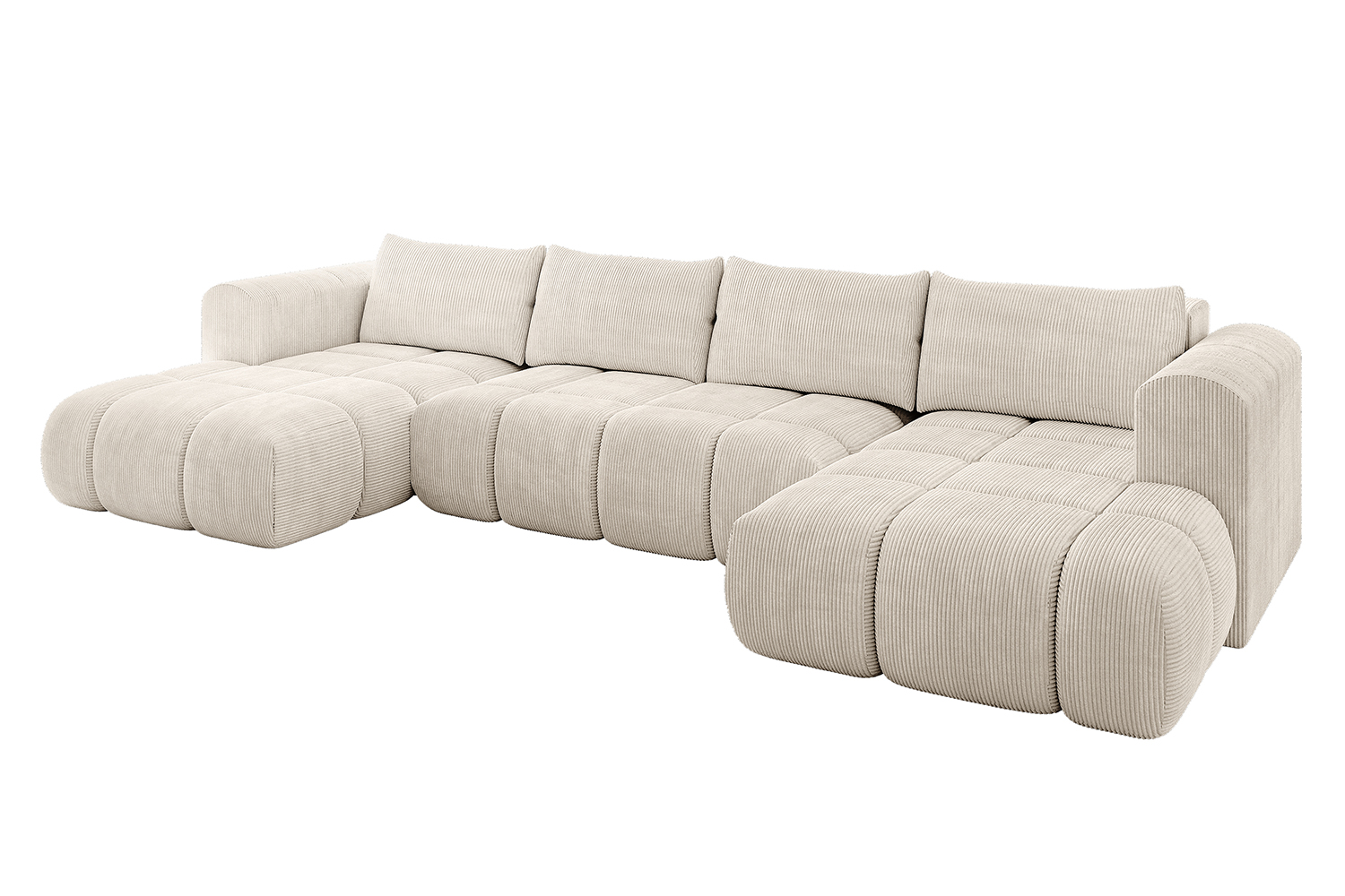 Wohnlandschaft CLOUD-U Beige - Poso 105