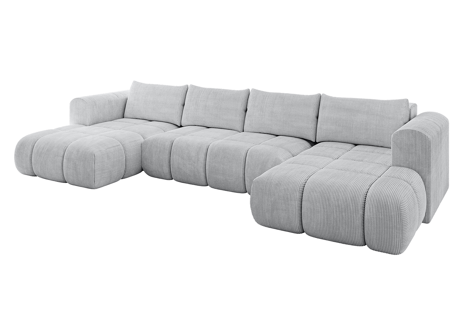 Wohnlandschaft CLOUD-U Grau - Poso 110