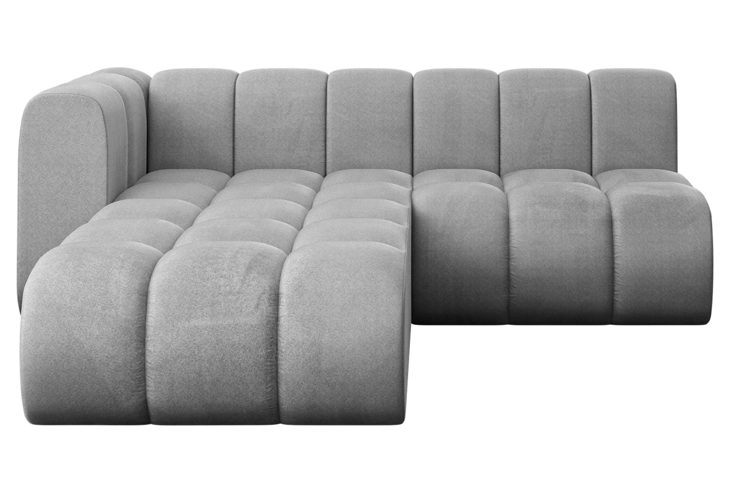 Ecksofa Darnel-L1 Hellgrau - Monolith 84