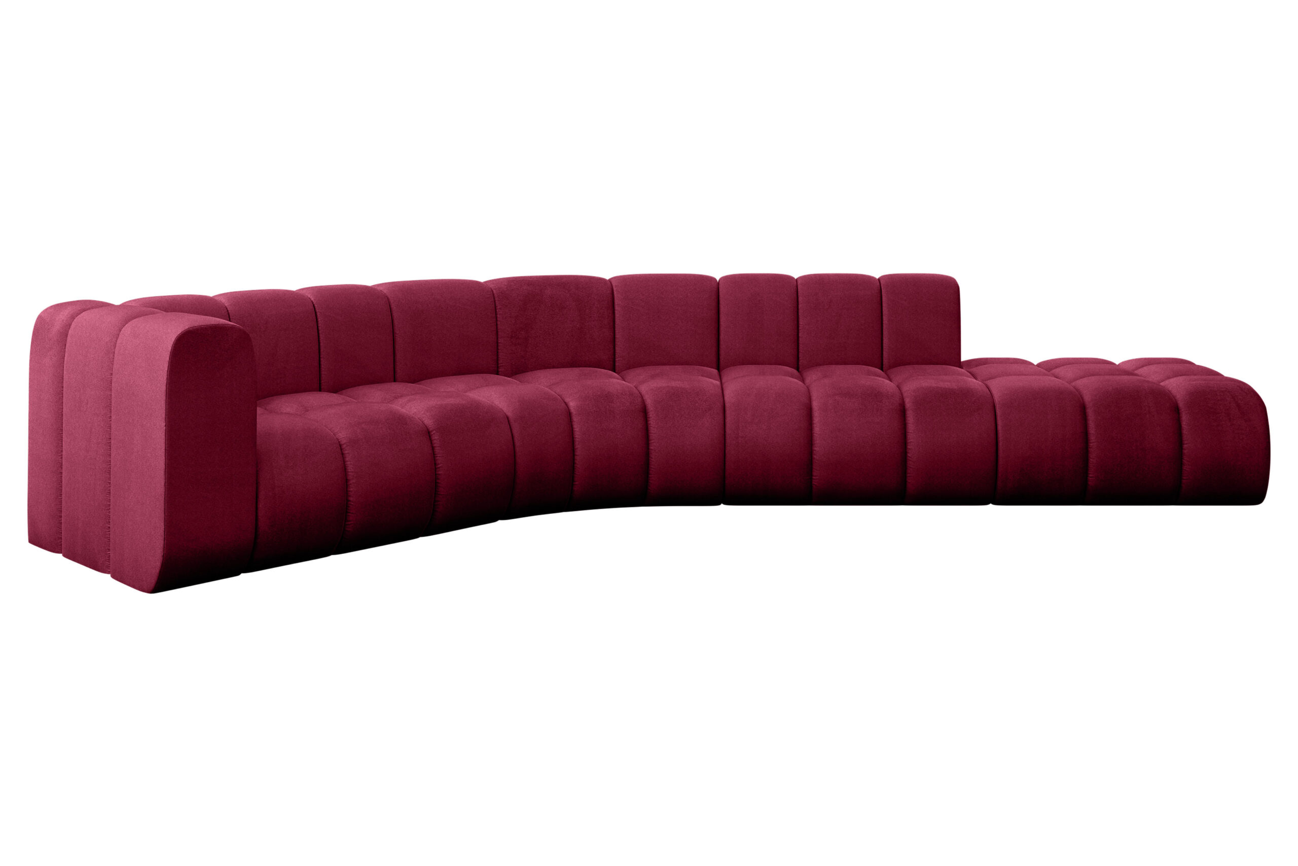 Ecksofa Tilmo-L1 Bordeauxrot - Monolith 59