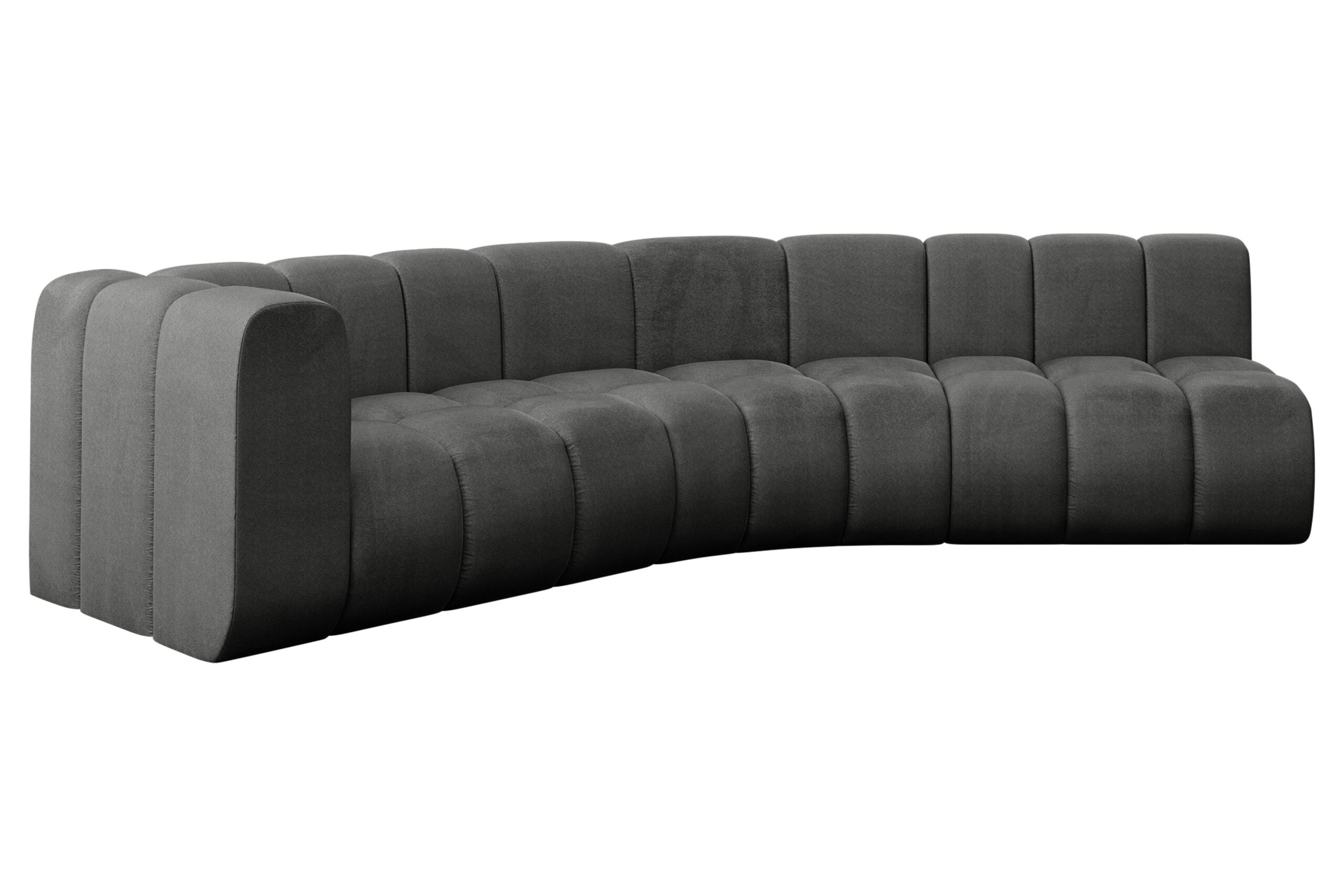 Ecksofa Karex-L1 Dunkelgrau - Monolith 92