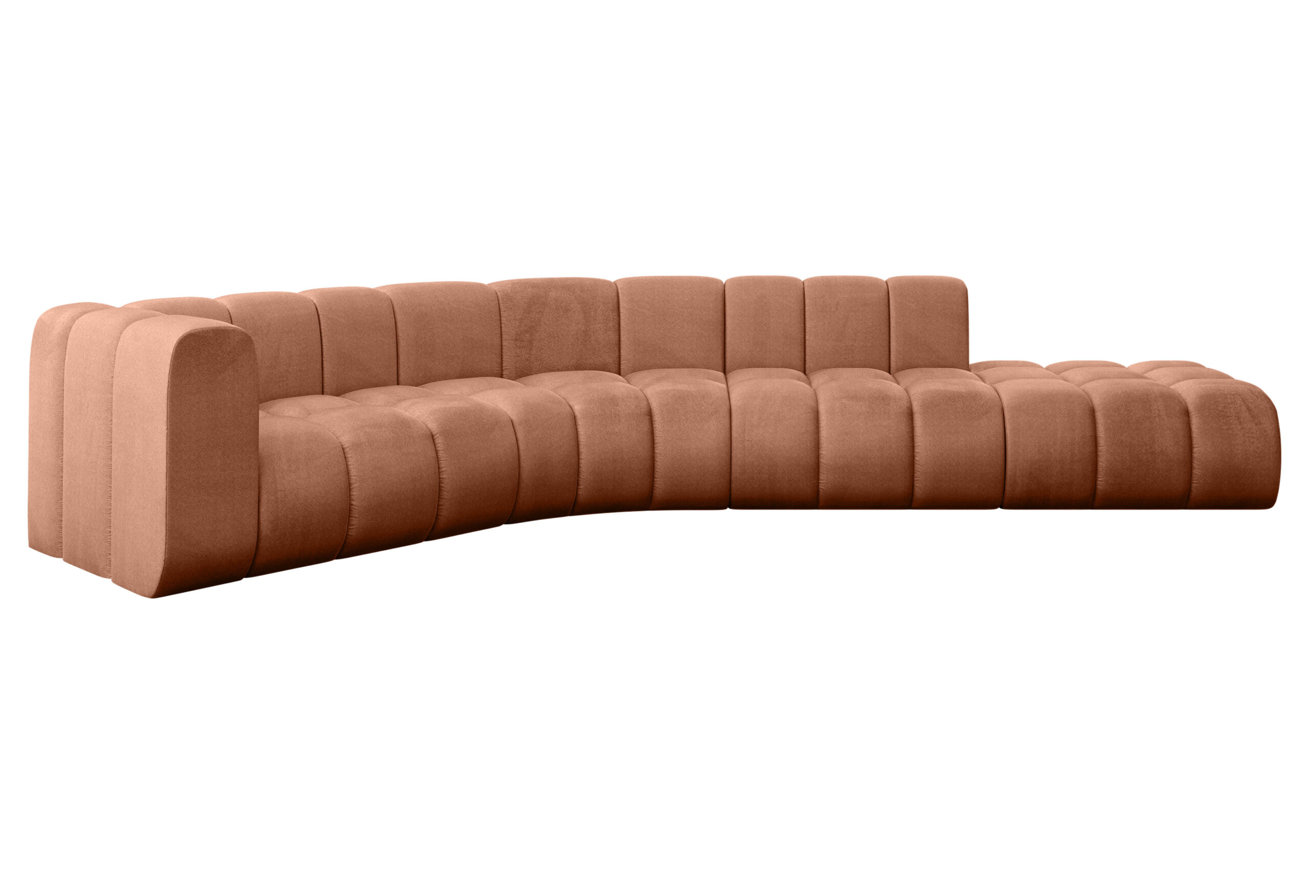 Ecksofa Tilmo-L1 Apricot - Monolith 61