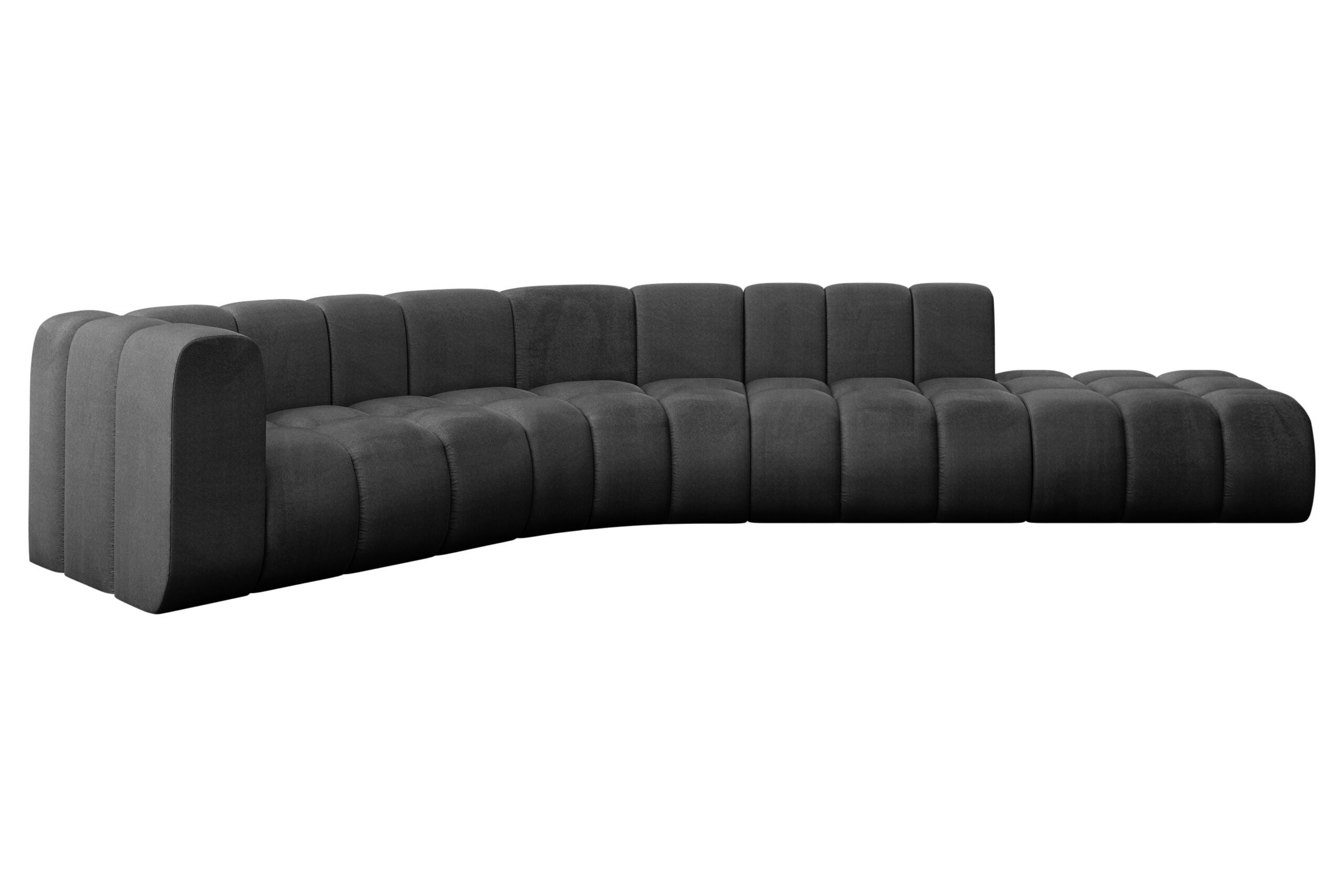Ecksofa Tilmo-L1 Schwarz - Monolith 95