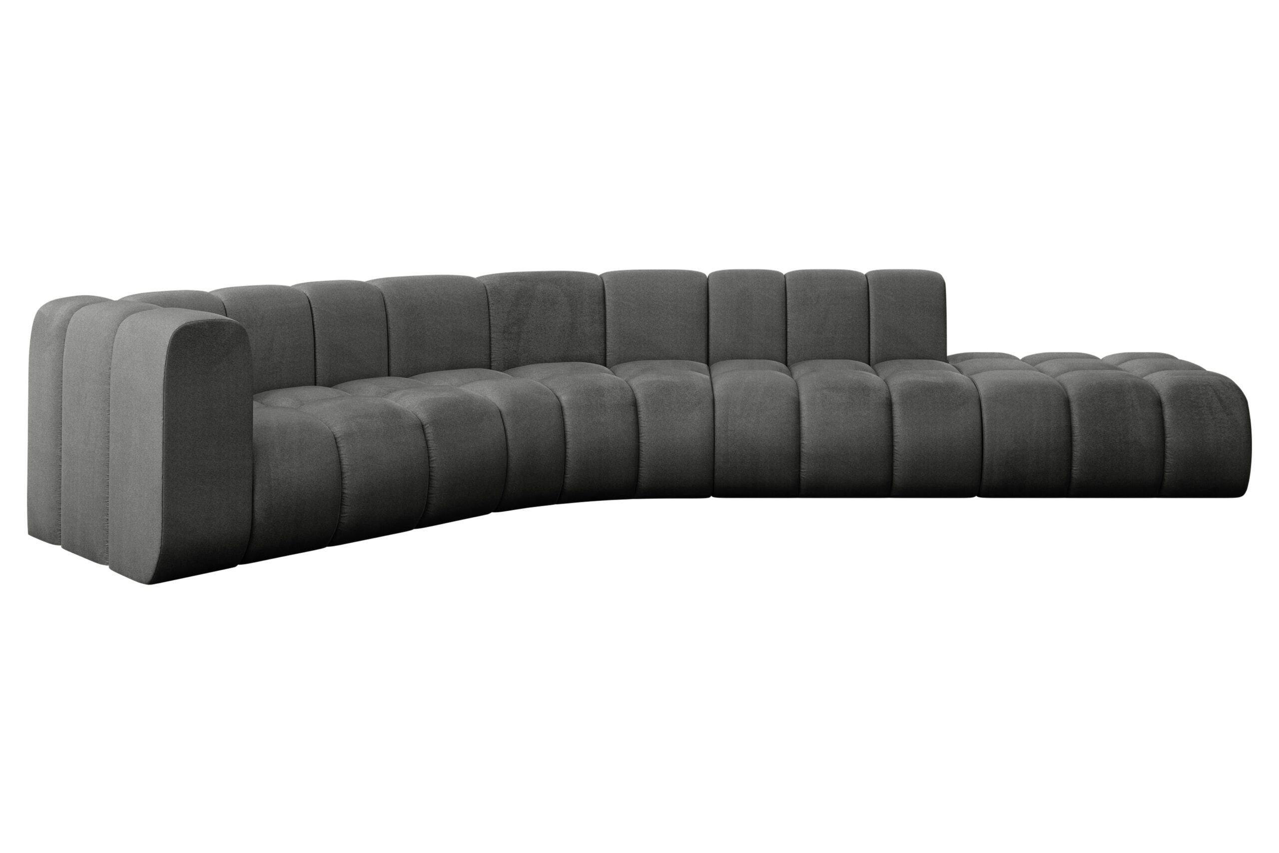 Ecksofa Tilmo-L1 Dunkelgrau - Monolith 92