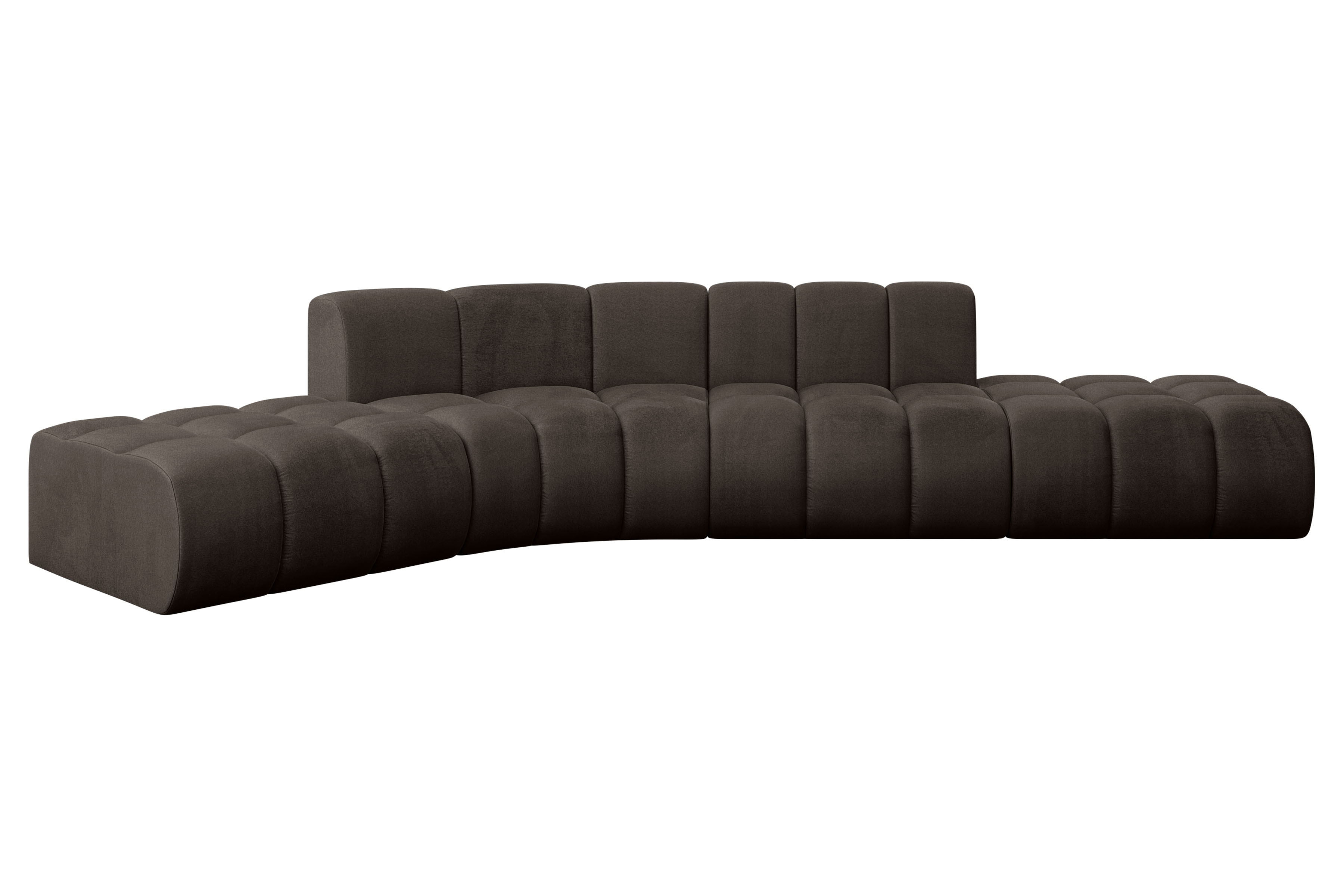 Ecksofa Solven-L1 Braun - Monolith 15