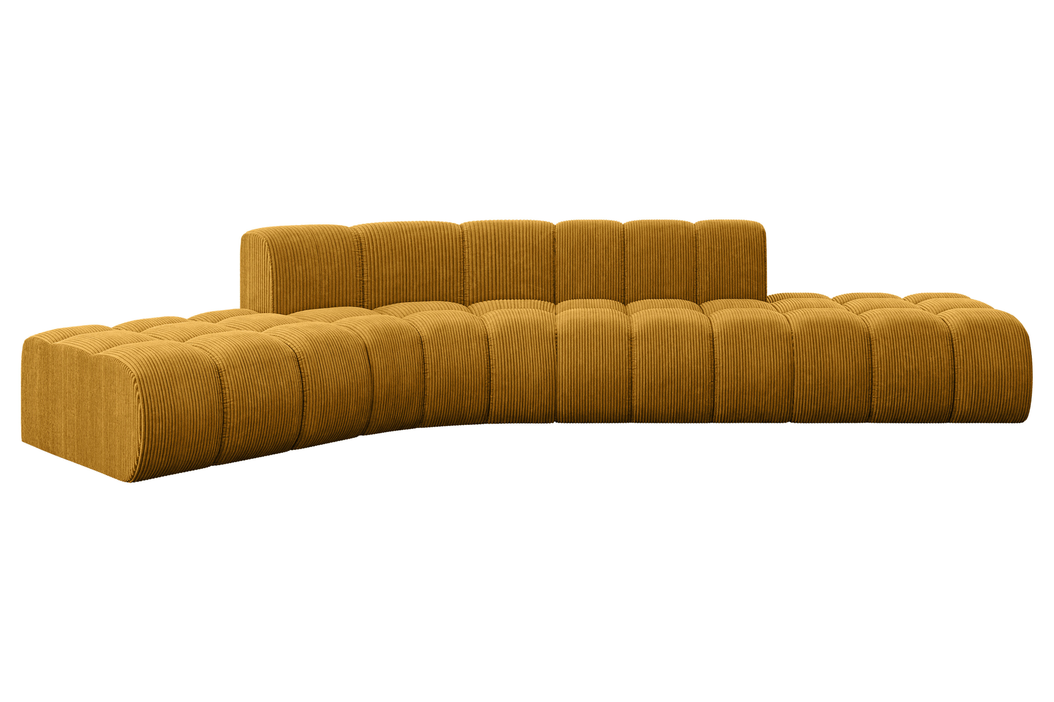 Ecksofa Solven-L1 Senfgelb - Poso 42