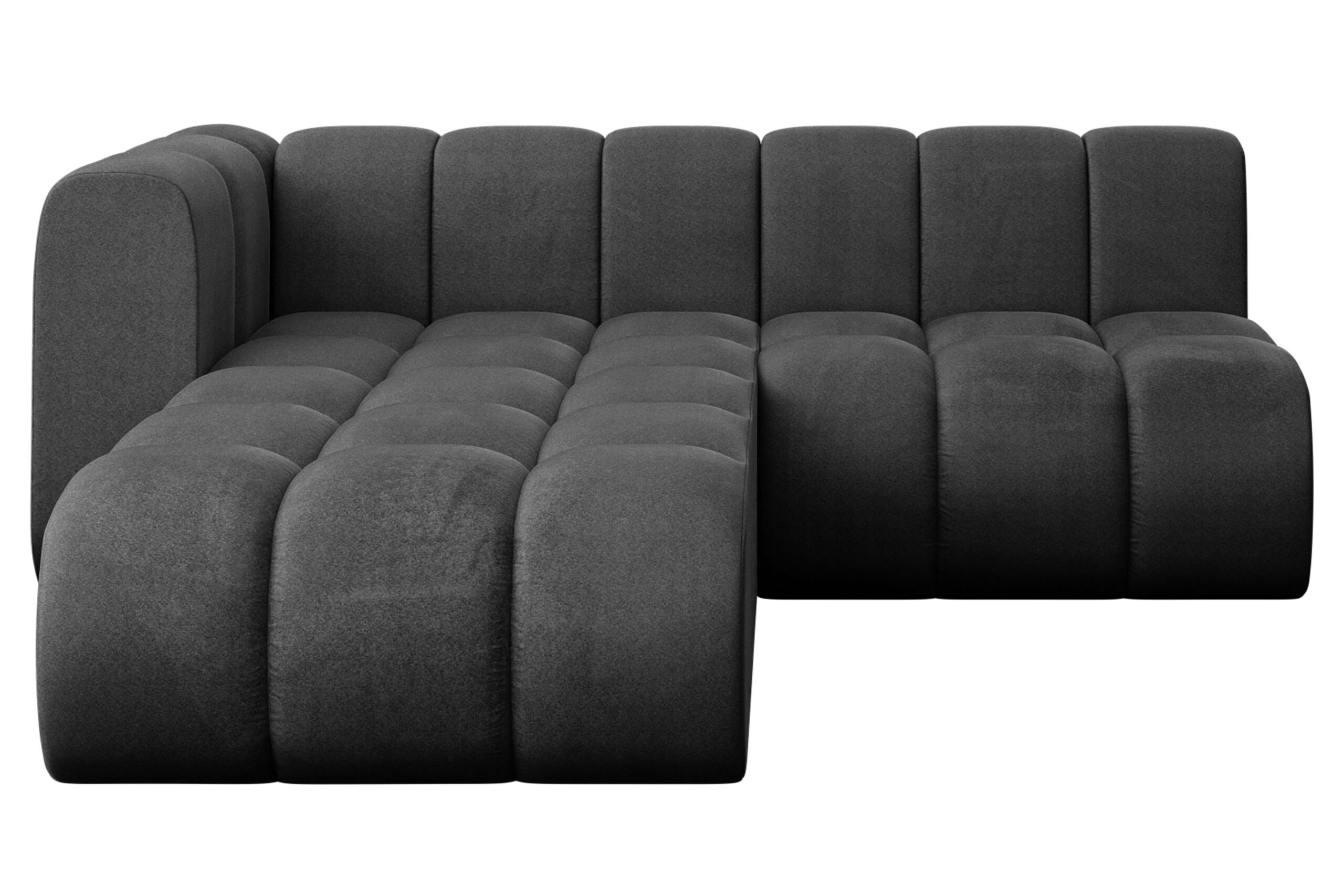 Ecksofa Darnel-L1 Schwarz - Monolith 95